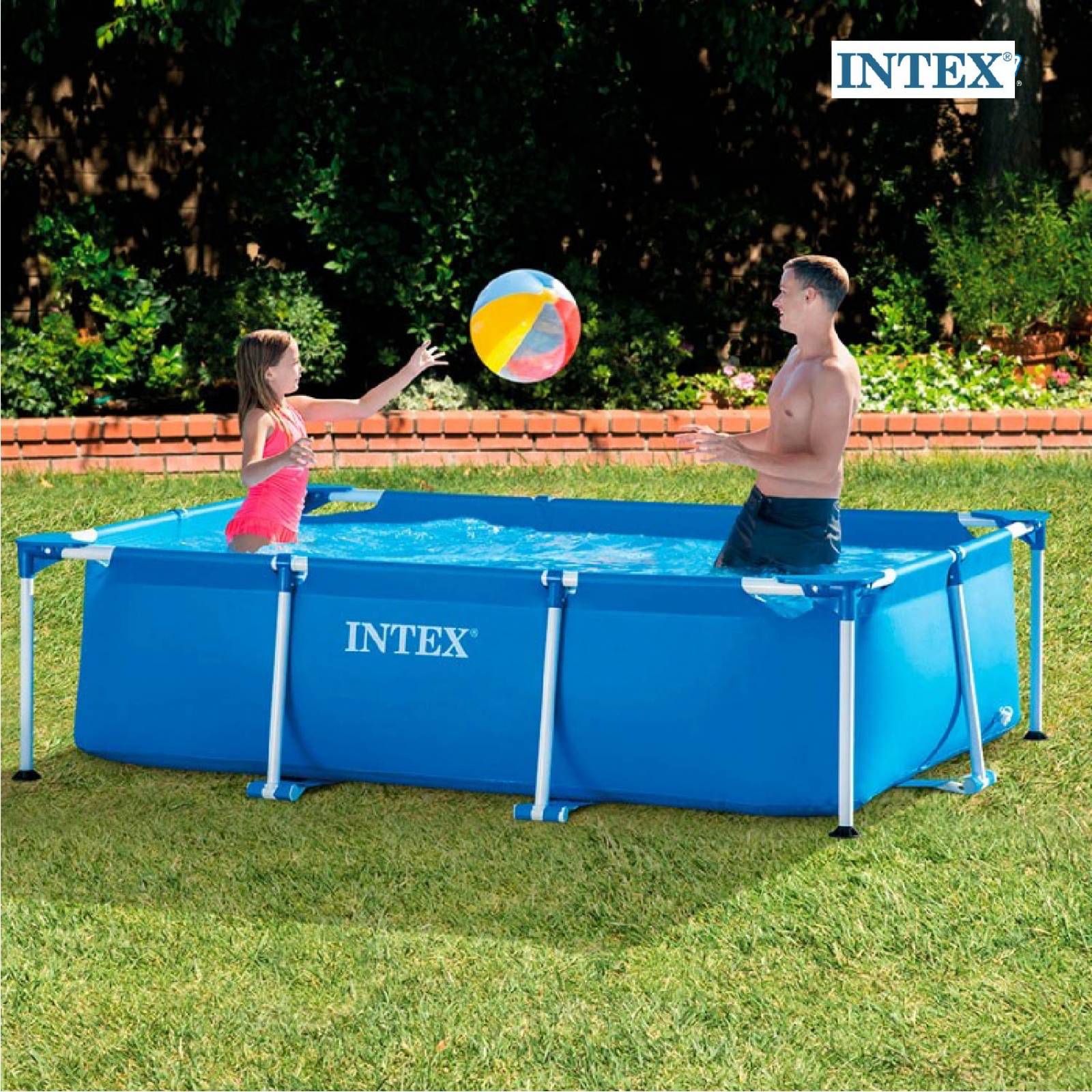 Piscina Alberca Hogar Rectangular 220 X 150 X 60 Cm Intex 
