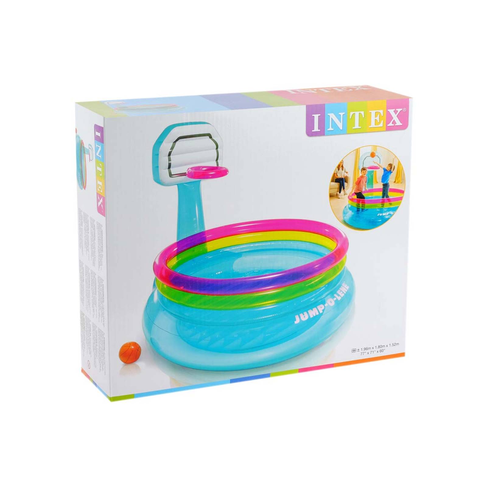 Piscina Alberca Inflable Trampolin Canasta Niño 48265 Intex