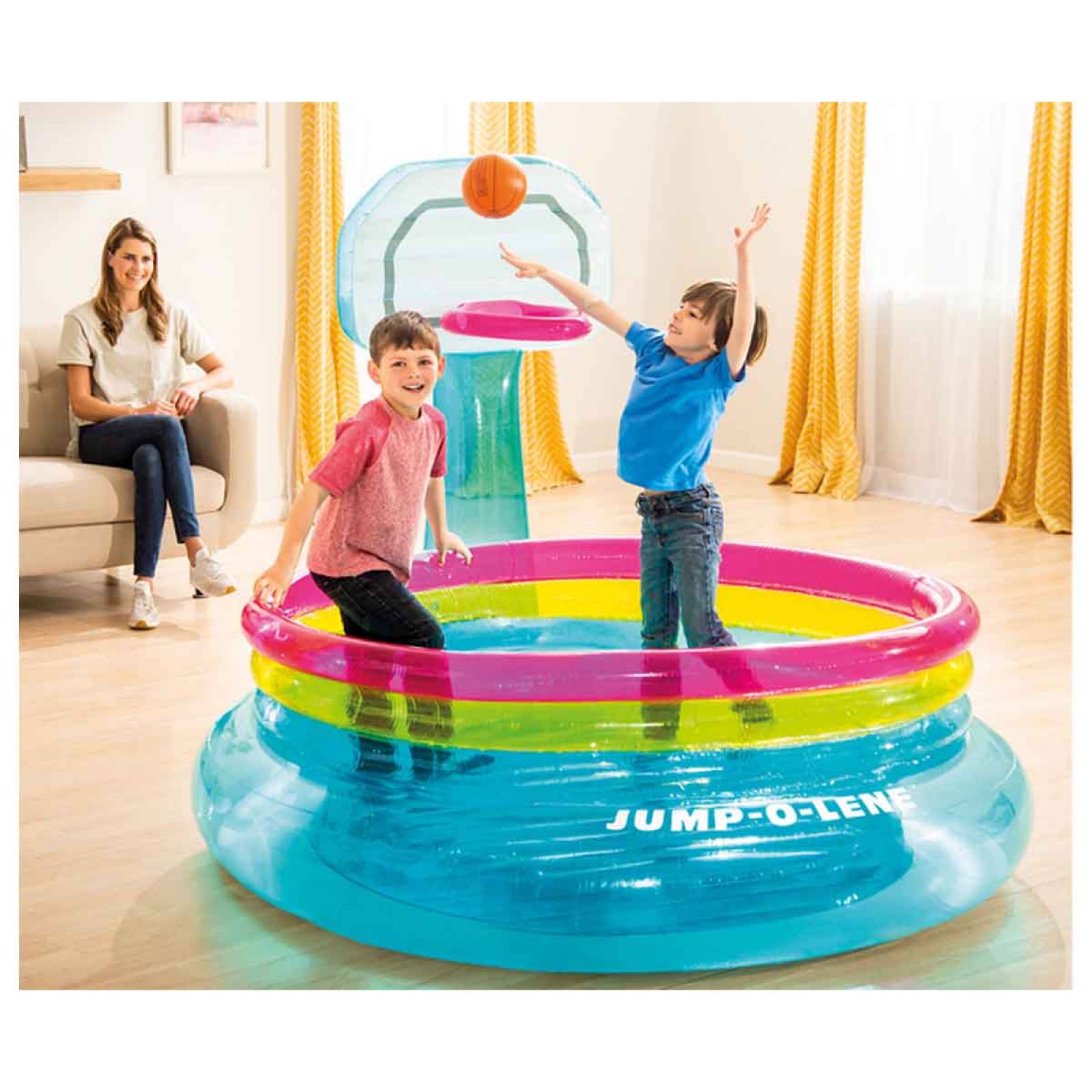 Piscina Alberca Inflable Trampolin Canasta Niño 48265 Intex