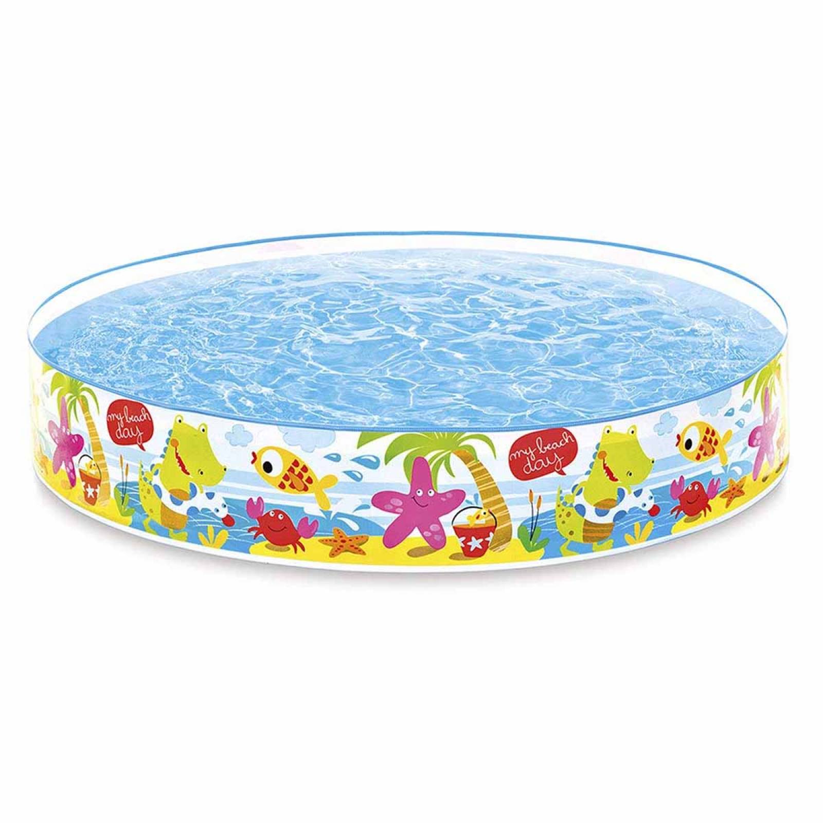 Alberca Piscina Hogar Snapset 152 X 25 Cm Para Niño Intex 
