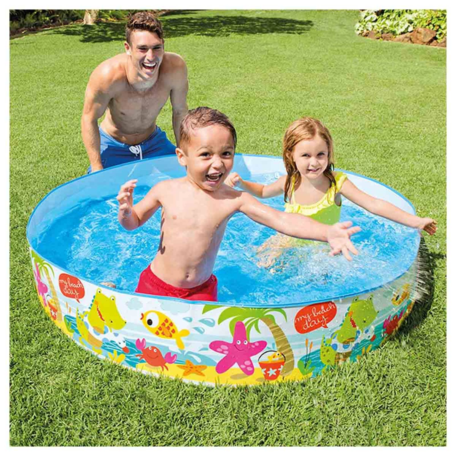 Alberca Piscina Hogar Snapset 152 X 25 Cm Para Niño Intex 