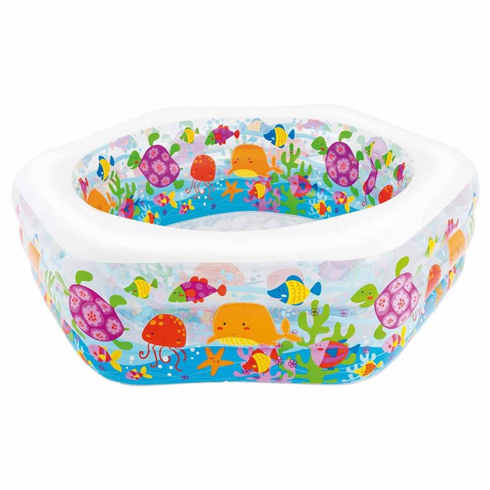 Piscina Alberca Inflabel Piscina Hexagonal Oceano Niño Intex 