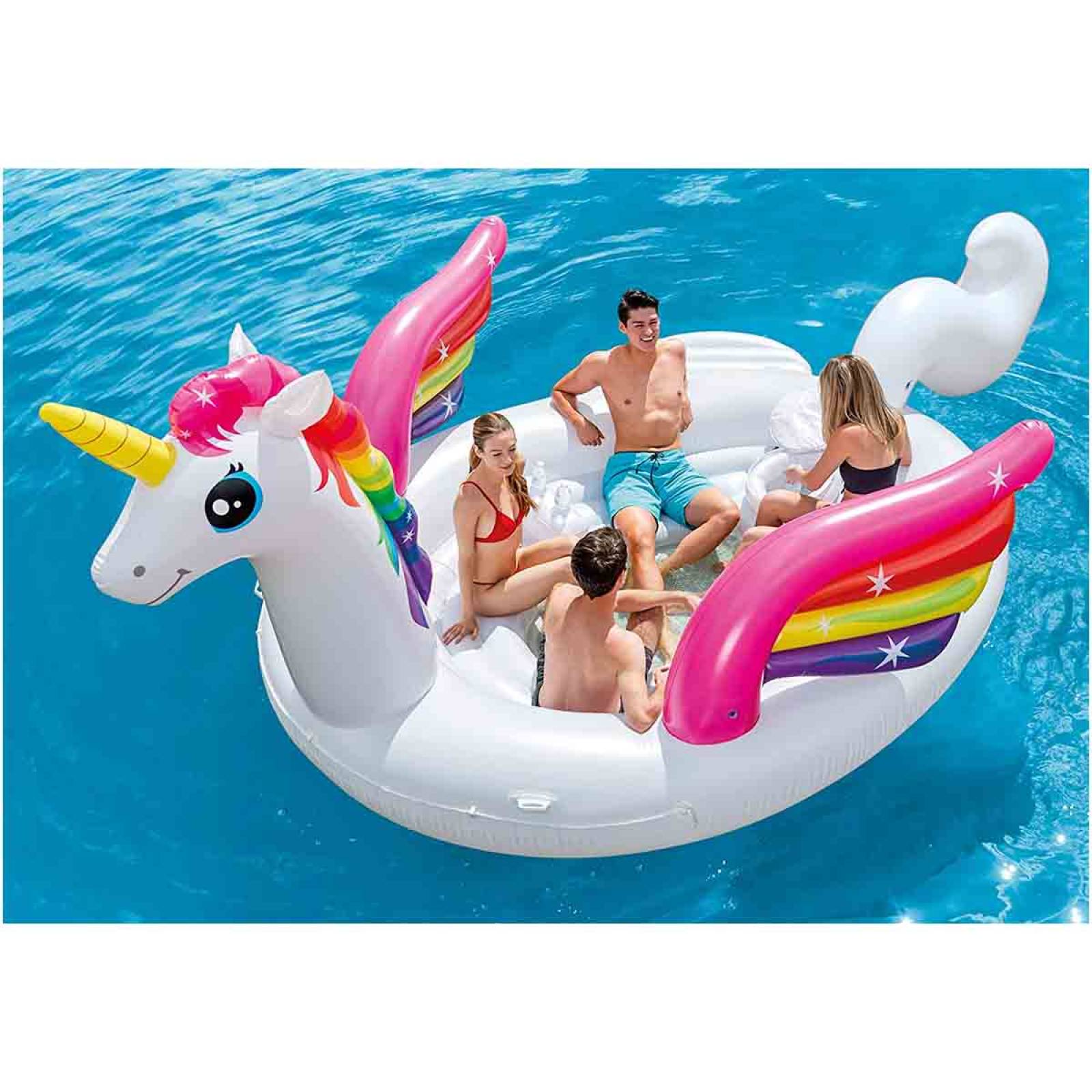 Inflable Gigante Unicornio Para Alberca 4 Pers 57296EU Intex