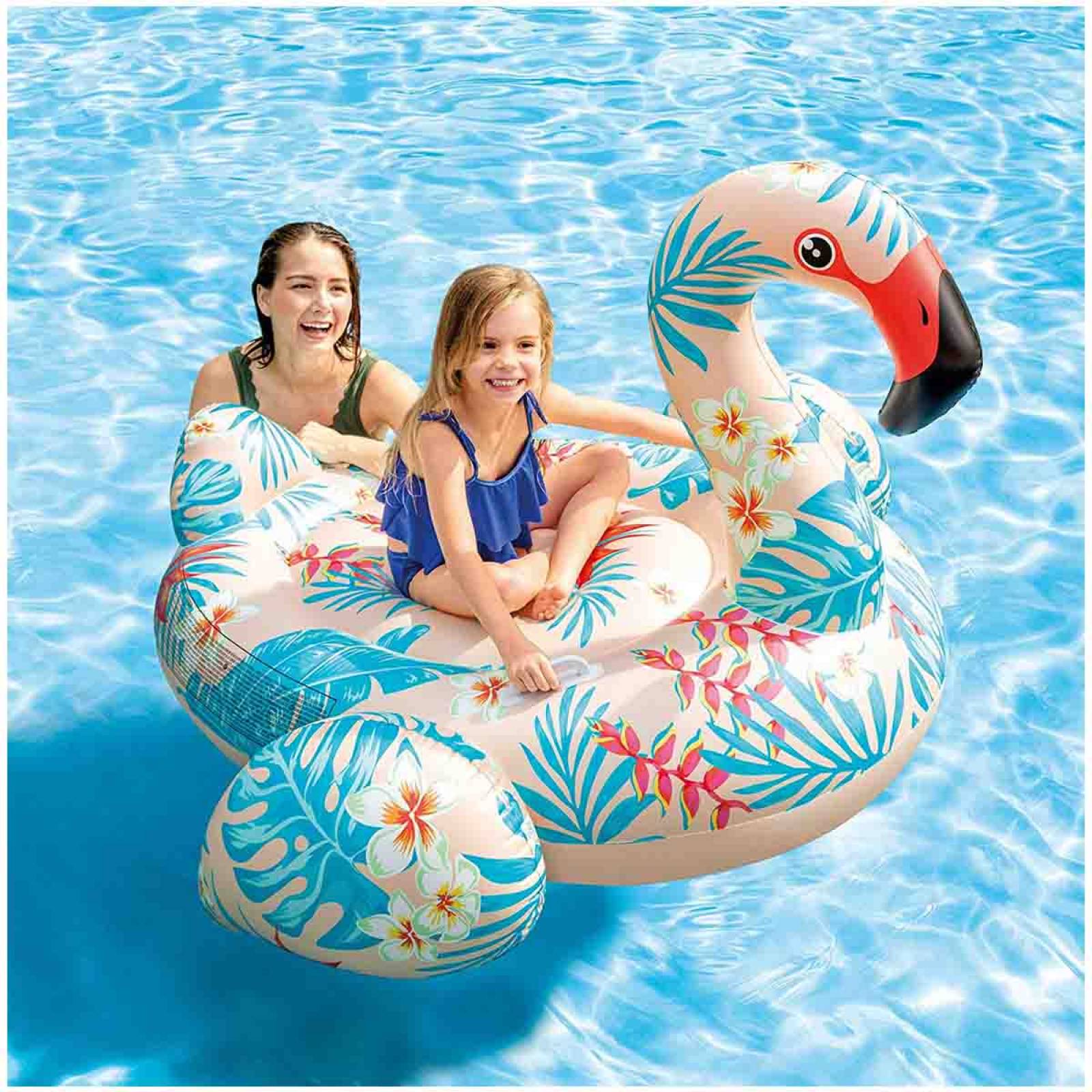 Flotador Inflable Flamenco Playa Tropical De Alberca Intex 