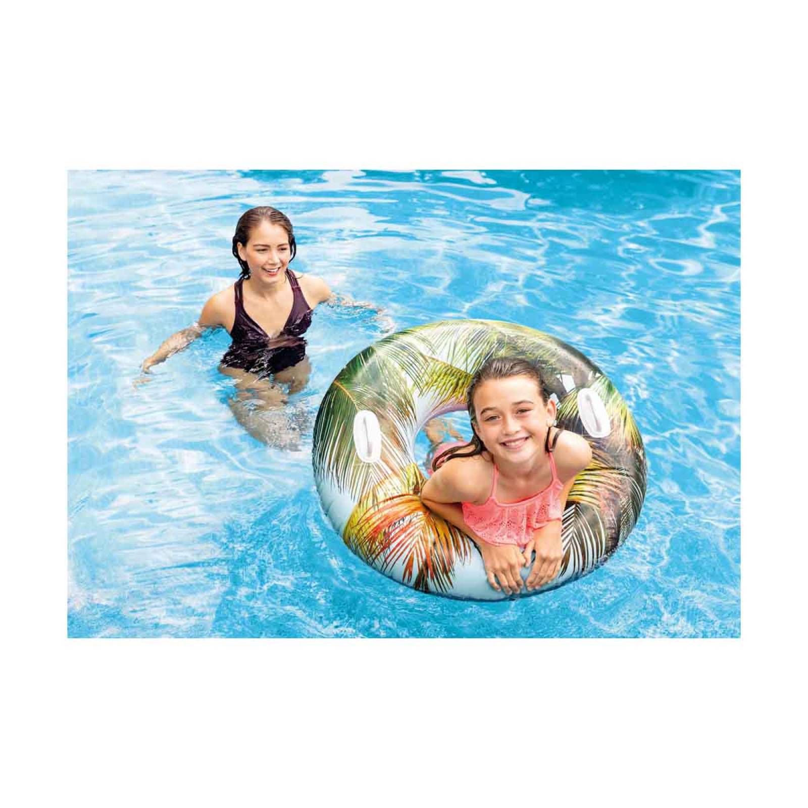 Inflable Flotador Dona Tropical 97 Cm Alberca Piscina Intex 