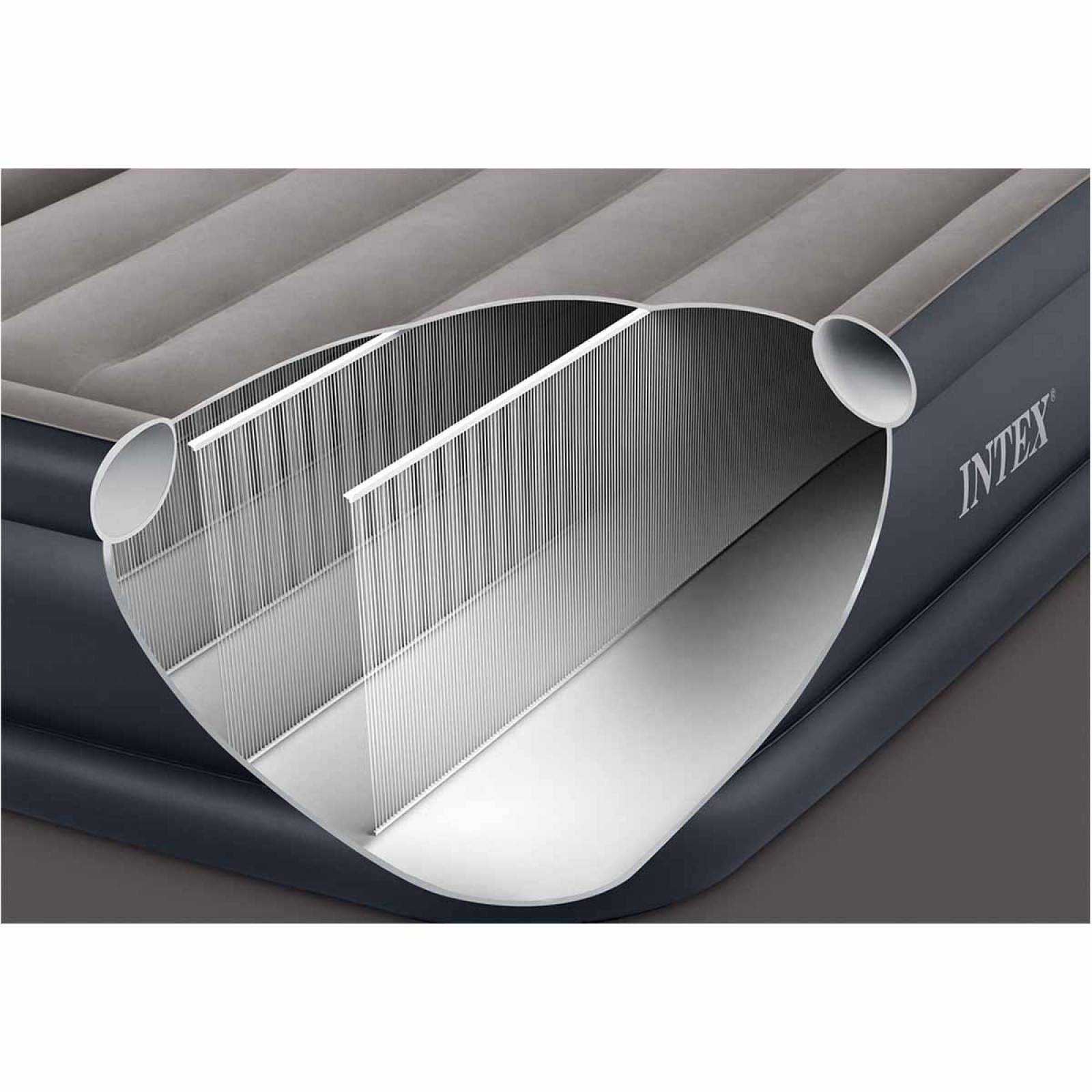 Cama Colchon Doble Altura Inflable Campismo Twin Bomba Intex 