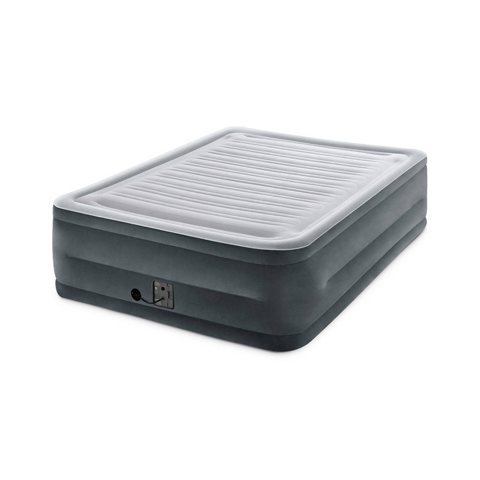 Cama Inflable Queen Premium Doble Alto 1 Pers + Bomba Intex 