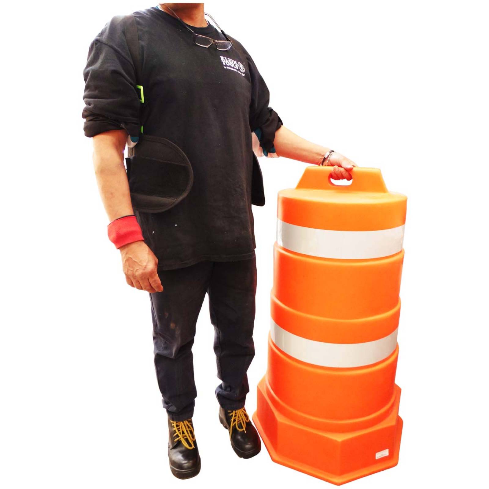 Tambo Naranja Vial Trafitambo Con Reflejantes Ttb Kingsman