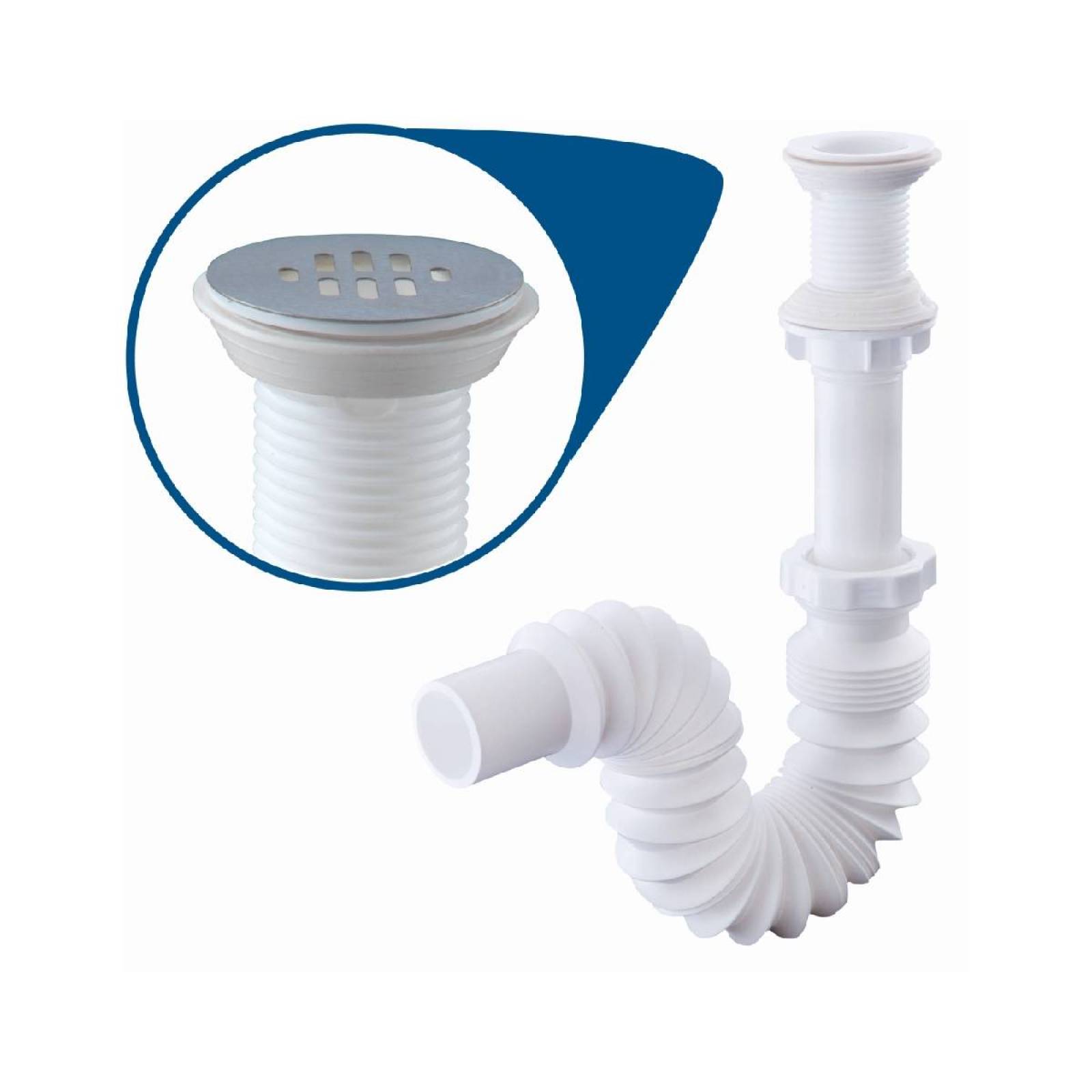 Cespol Flexible Sin Bote Con Rejilla De Acero 3712 Urrea 