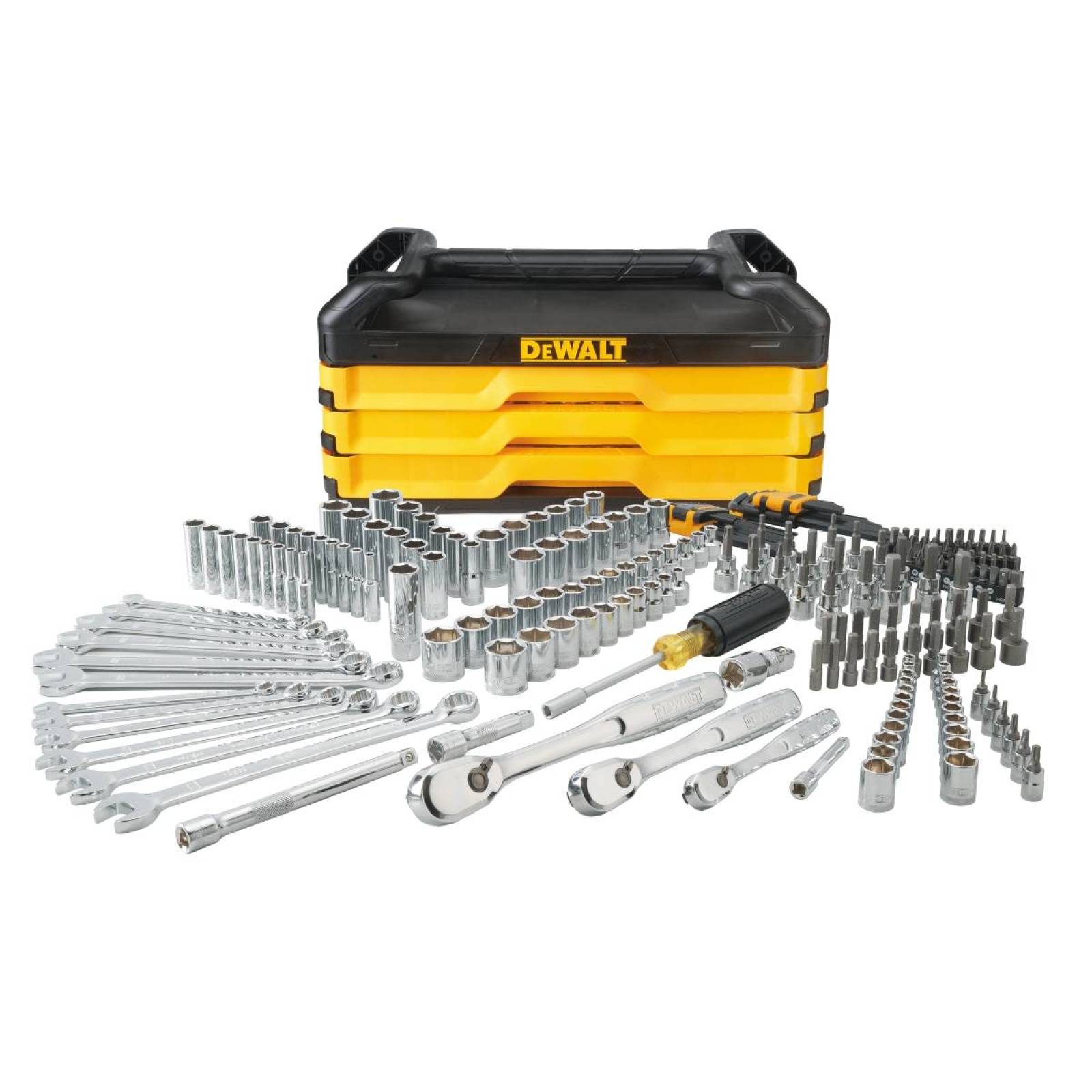 Juego Autocle Herramientas Mecanicas  227 Pz Con Caja DeWalt