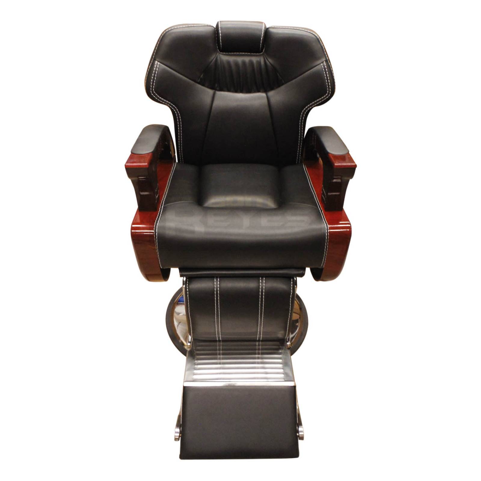 Silla Sillon Negro Barbero Peluquero Estetica Estilista Lobo