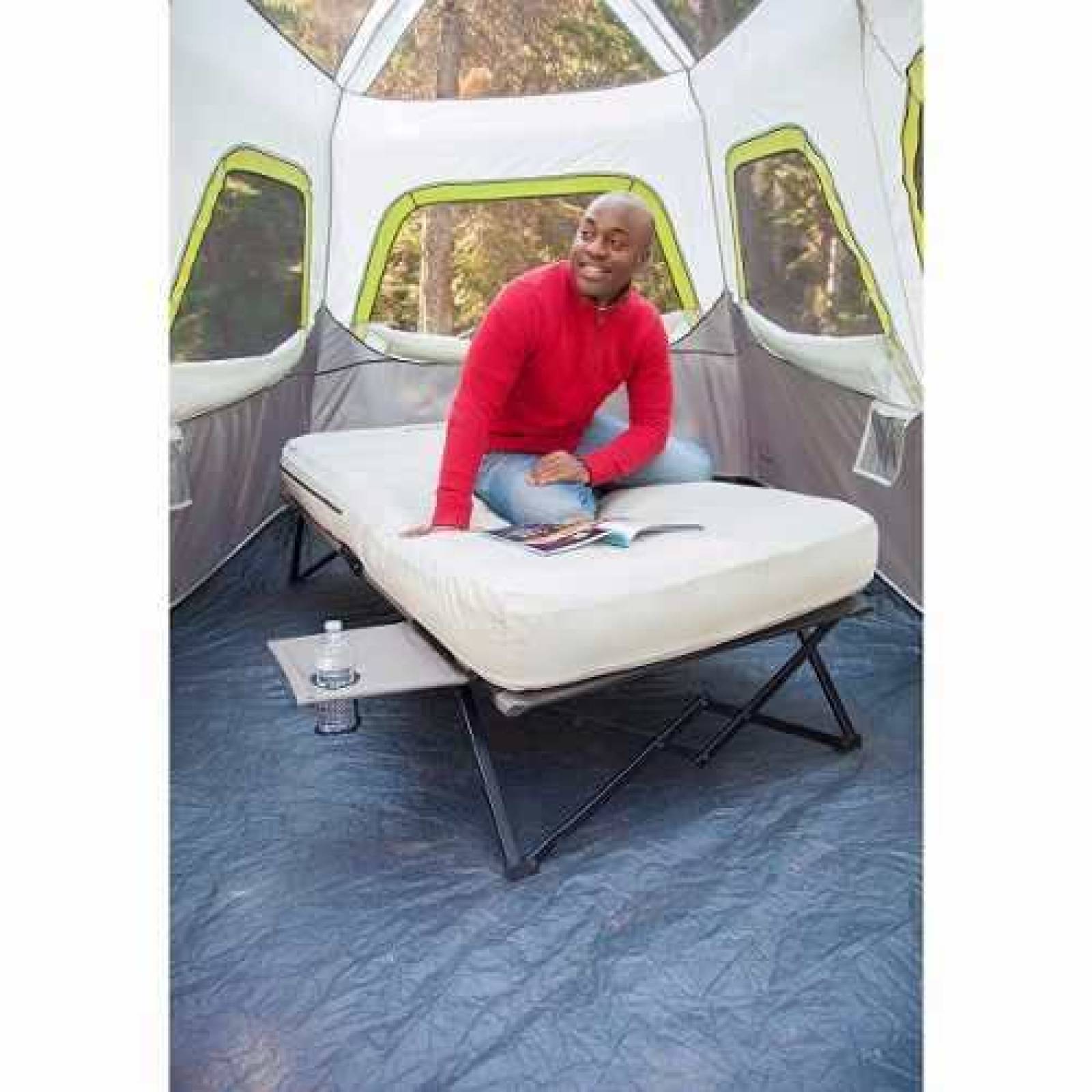 Catre Con Colchon Individual Inflable Airbed Y Bomba Coleman 