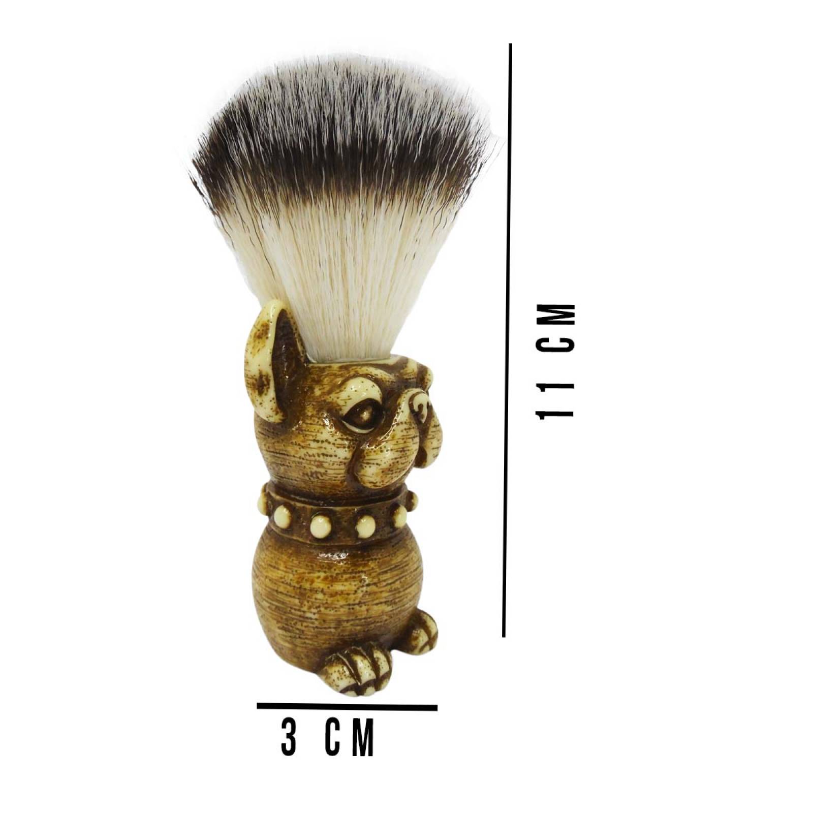 Brocha de Afeitar Perro Resina Barber Pro 1859-00 Lobo 
