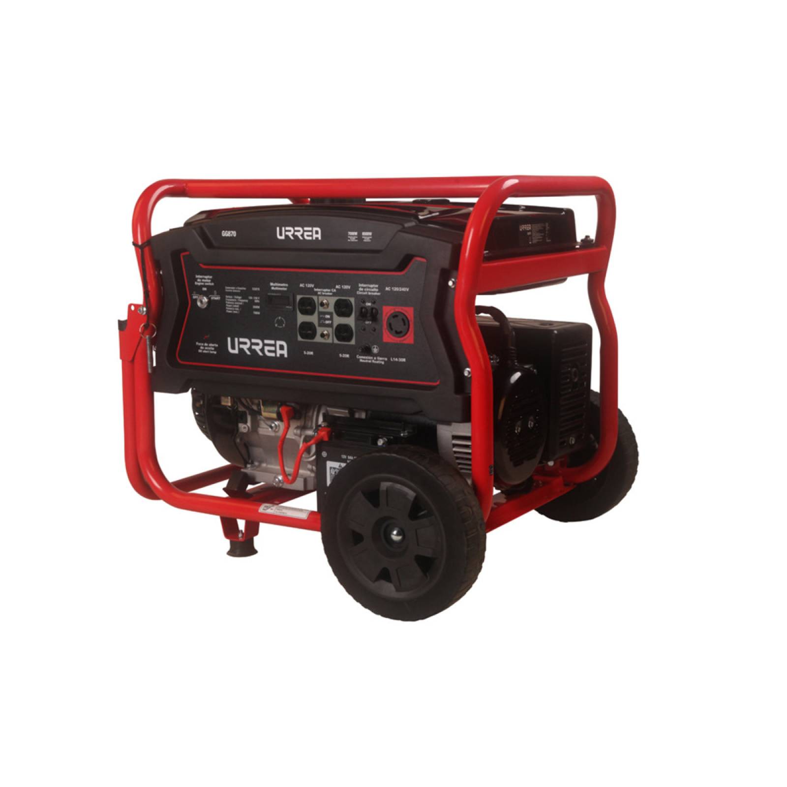 Generador De Luz A Gasolina 25l 7000 W 120/ 240 V Urrea