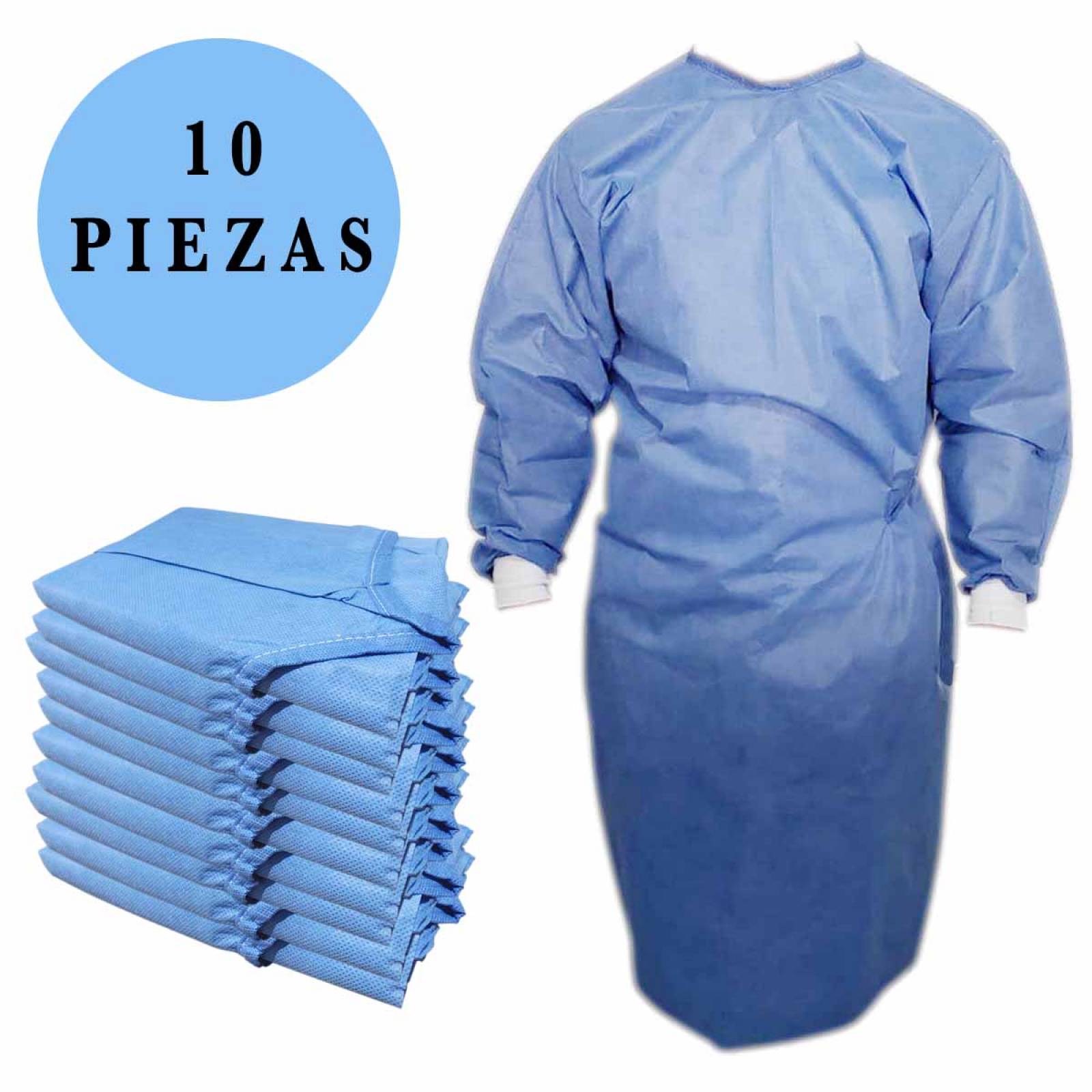 Bata Quirurjica Desechable Medico Cirujano Quirofano 10 Piezas 