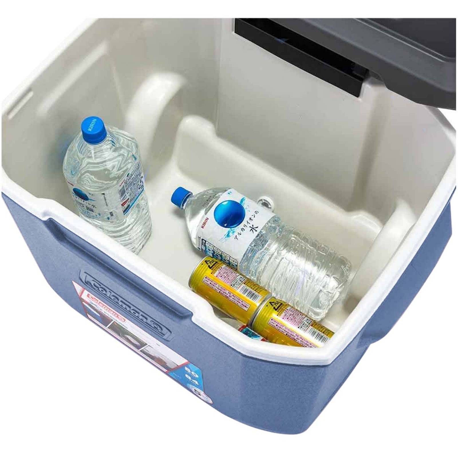 Hielera Ruedas Portavaso Azul 50 Qt Xtreme 84 Latas Coleman