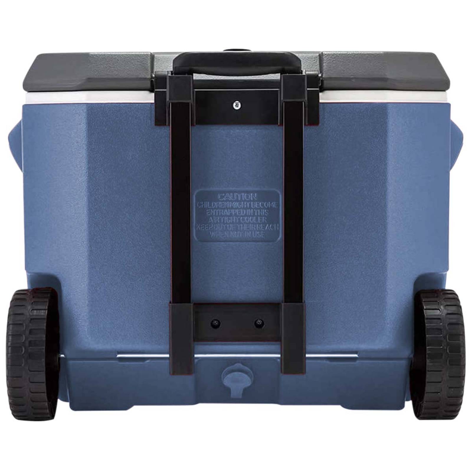 Hielera Ruedas Portavaso Azul 50 Qt Xtreme 84 Latas Coleman