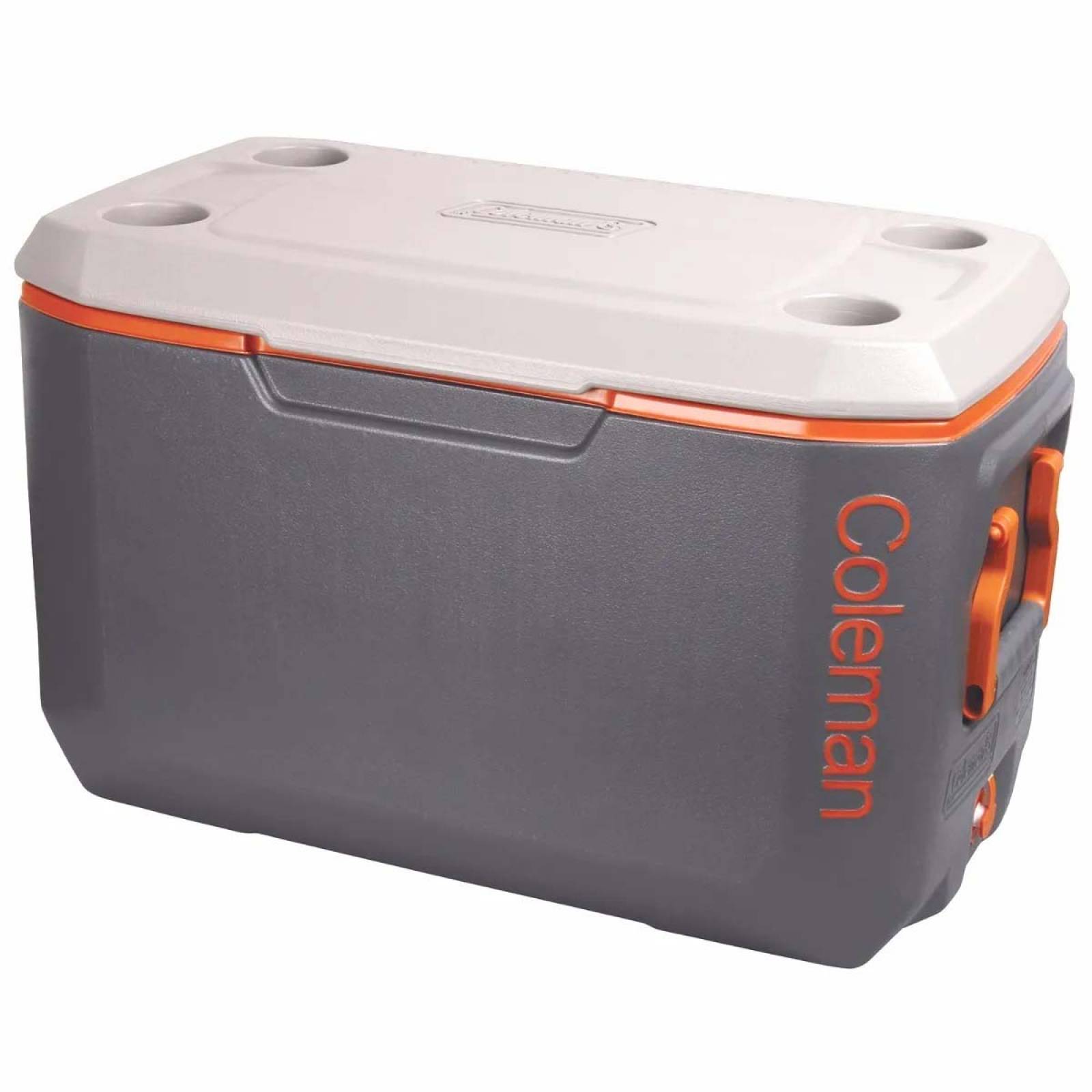 Hielera 70qt Xtreme Gris Naranja Portavaso 100 Latas Coleman 