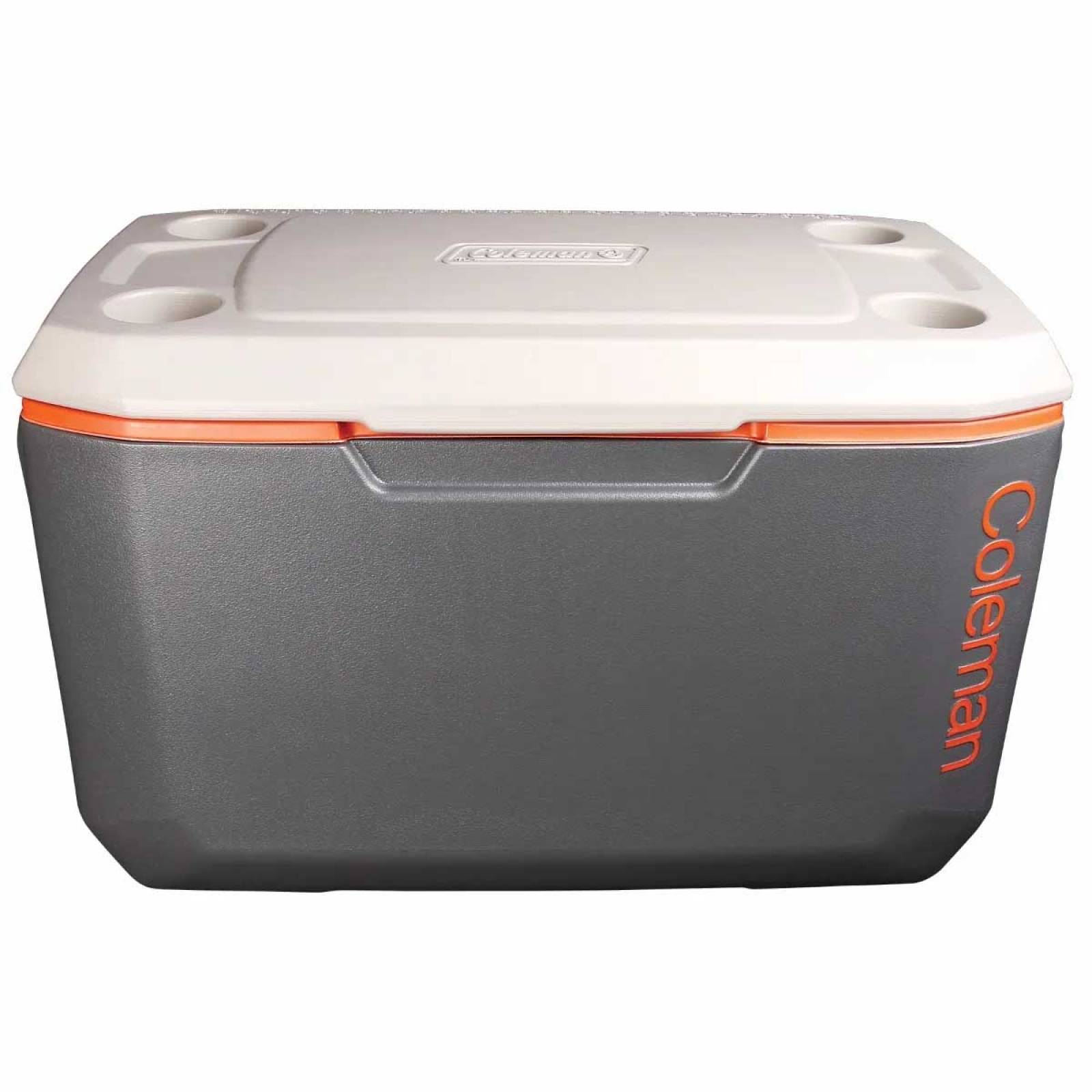 Hielera 70qt Xtreme Gris Naranja Portavaso 100 Latas Coleman 