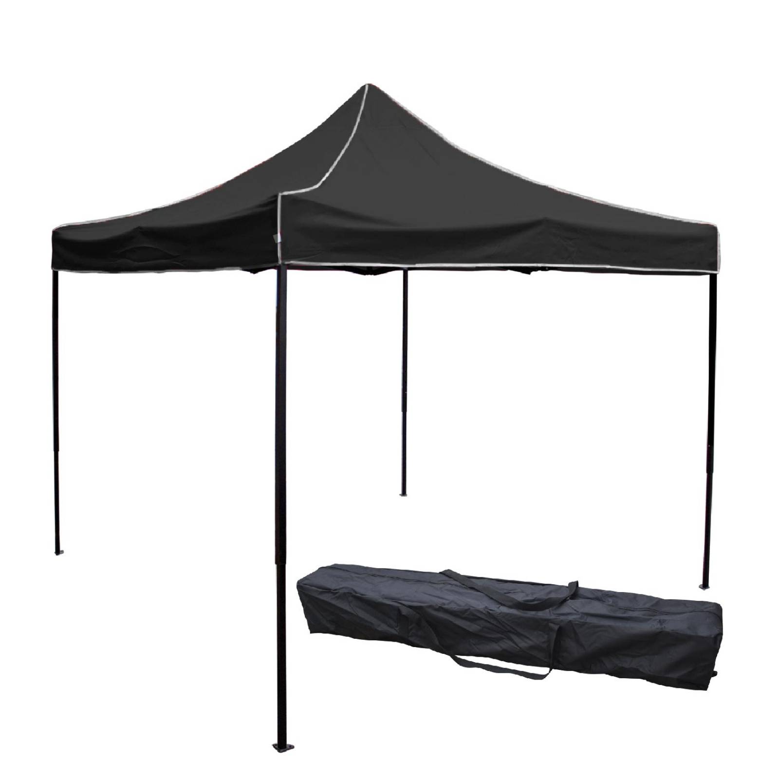 Toldo Carpa Impermeable Plegable De Acero 3x3m Kingsman Negro