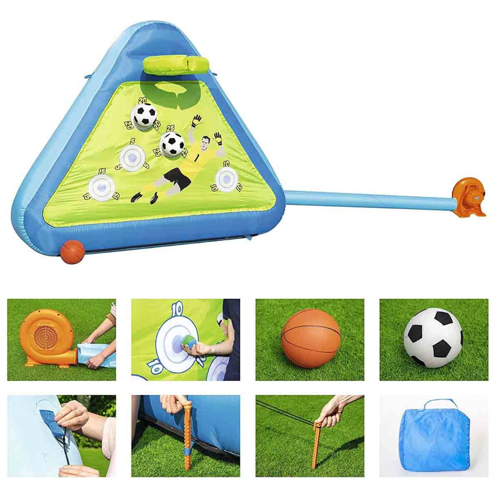 Entrenador Inflable Deportivo Futbol Basquet + Bomba Bestway