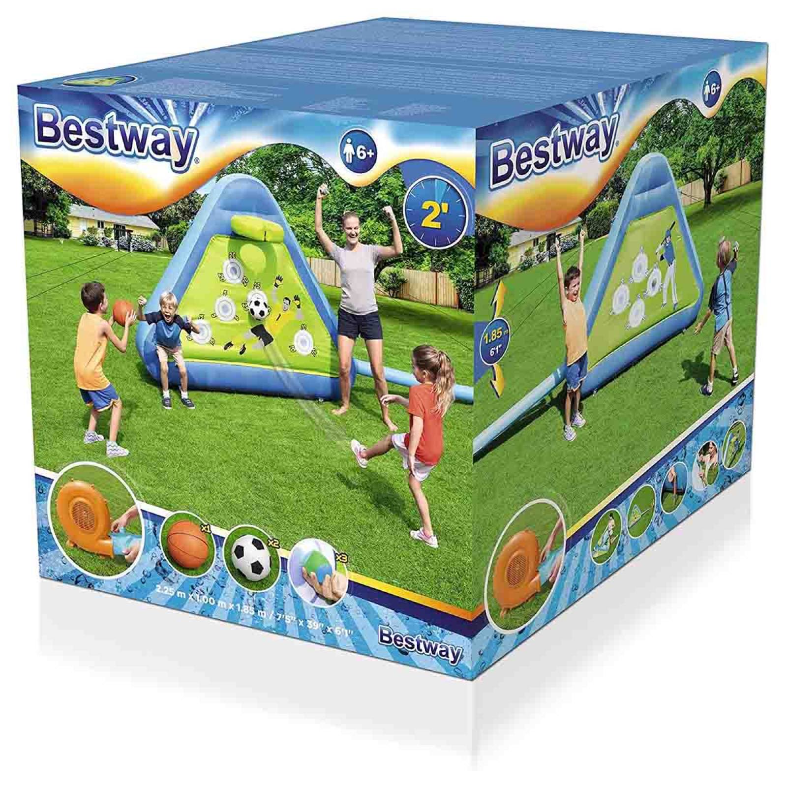 Entrenador Inflable Deportivo Futbol Basquet + Bomba Bestway