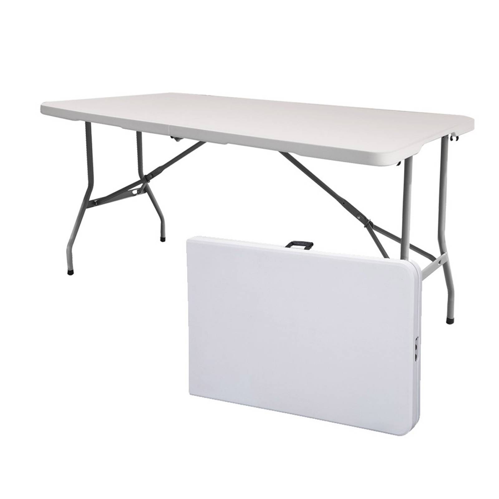 Mesa Blanca Rectangular Plegable 152 cm De Fiesta Northwest