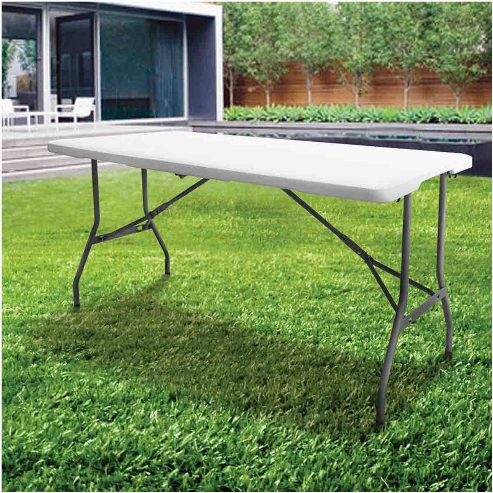 Mesa Blanca Rectangular Plegable 152 cm De Fiesta Northwest