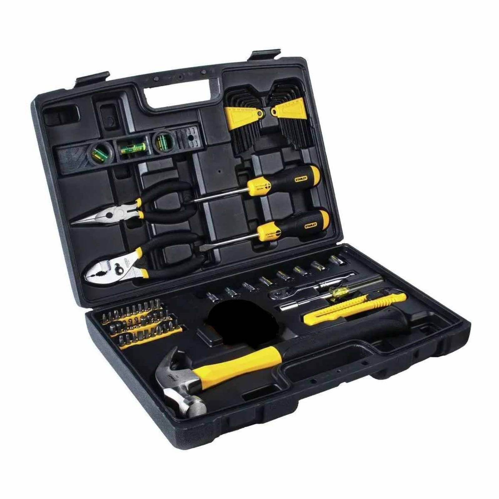 Jgo Herramienta Manual Martillo Pinzas Nivel 65pz Stanley 