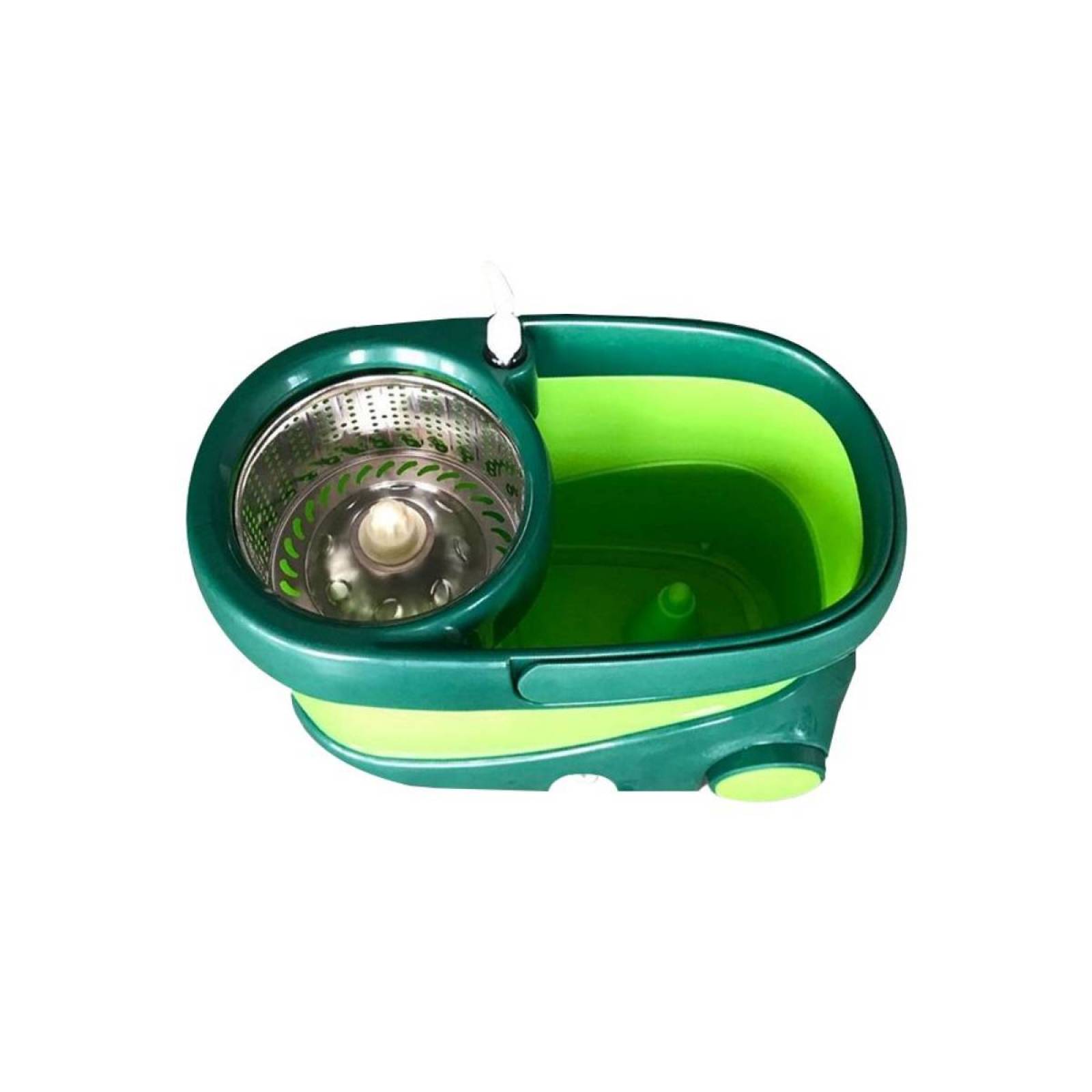 Trapeador Giratorio Cubeta Magic Bucket Con Mop Verde Dust