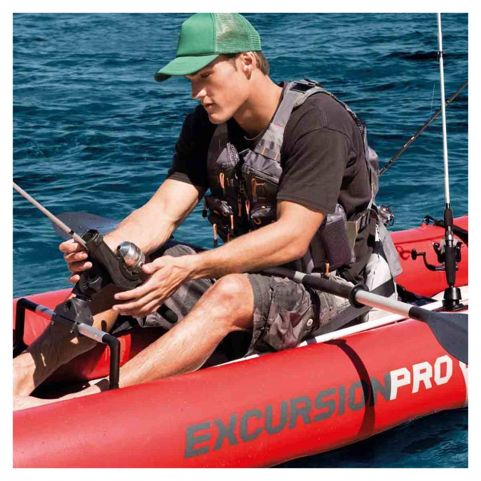 Kayak Bote Inflable Excursion Pro + Dos Remos Y Bomba Intex 