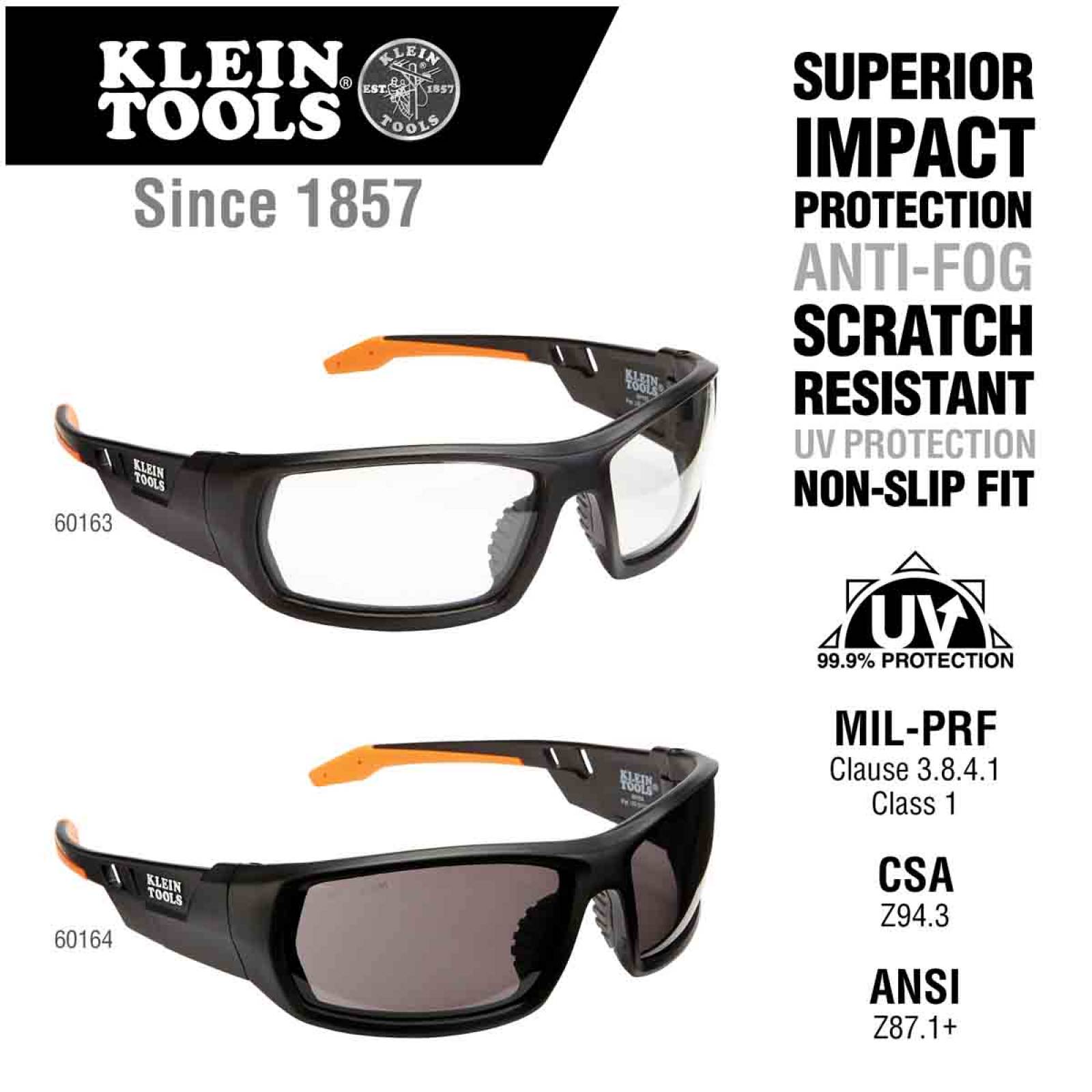 Gafas Lentes Completos Profesional Cristal Gris Klein Tools 