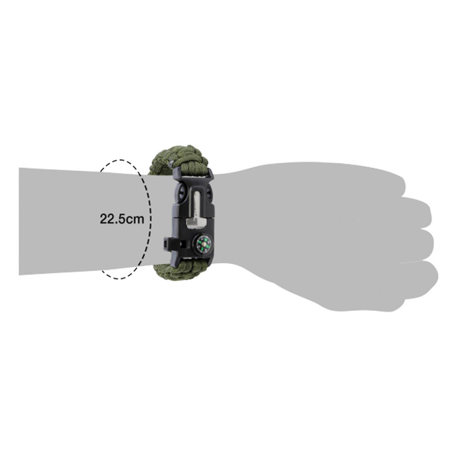 Pulsera Paracord Tactica Supervivencia Con Pedernal Mendoza 