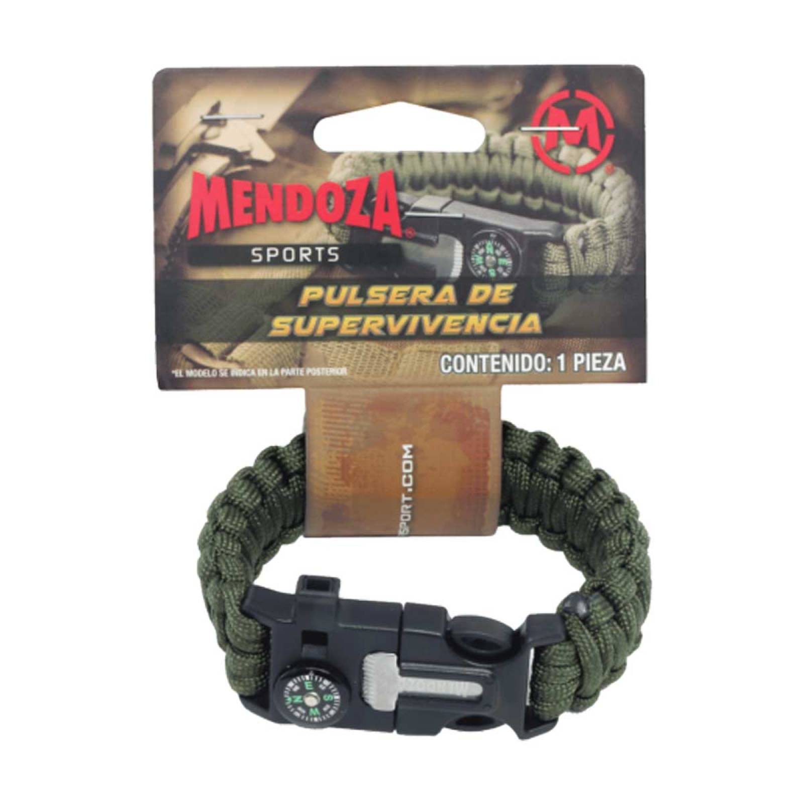 Pulsera Paracord Tactica Supervivencia Con Pedernal Mendoza 