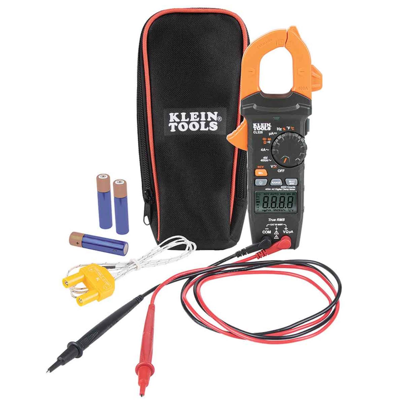Multimetro Gancho De HVAC + Medidor Temperatura Klein Tools