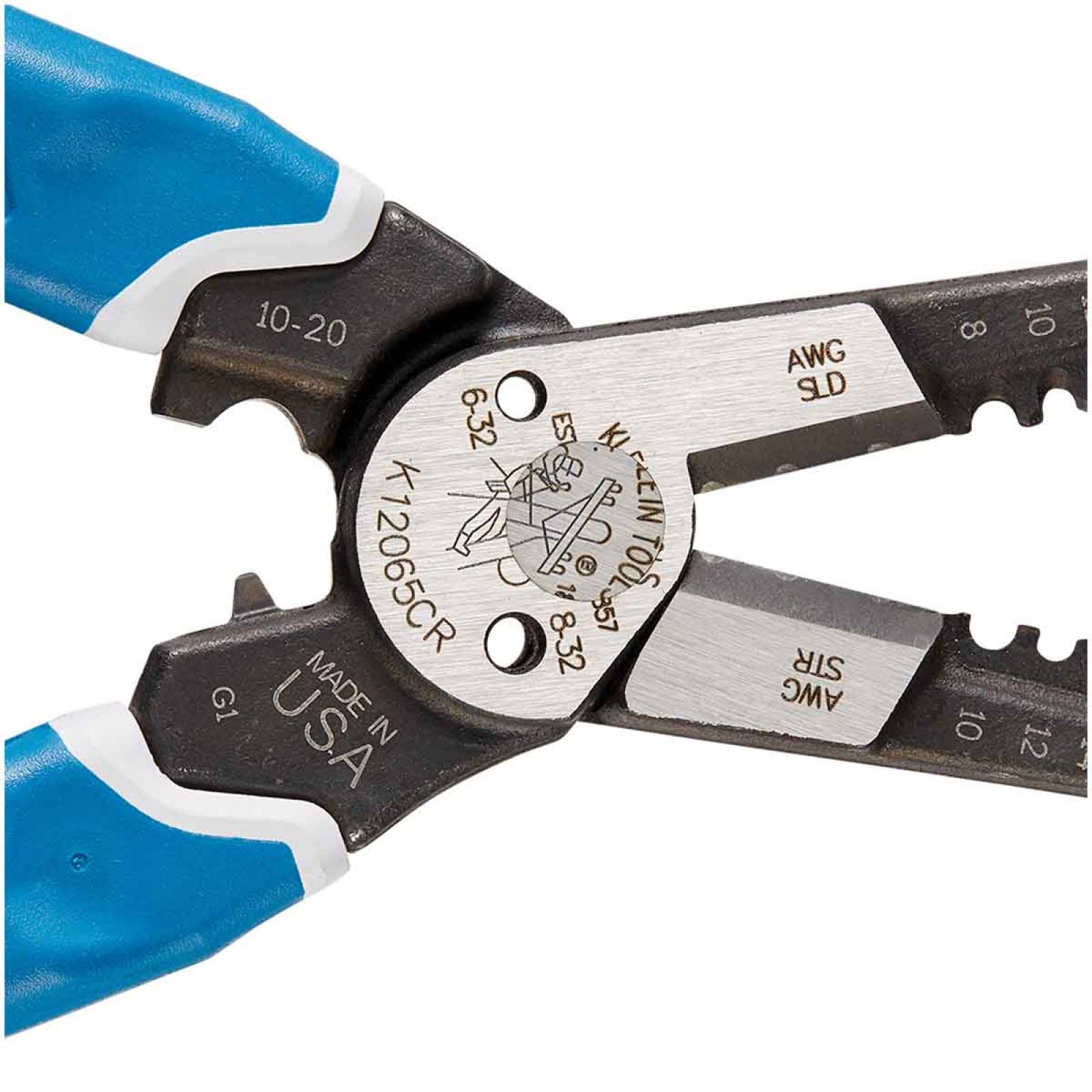 Pinza Pelacables Alta Resistencia Con Ponchadora Klein Tools 