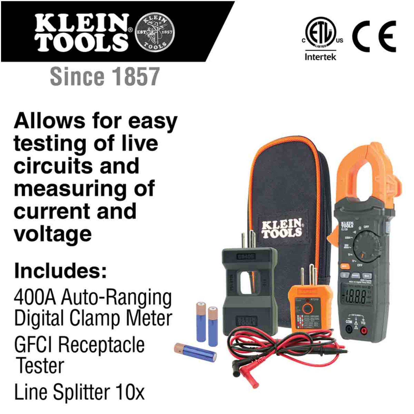 Kit Multimetro Probador Divisor De Linea Klein Tools 