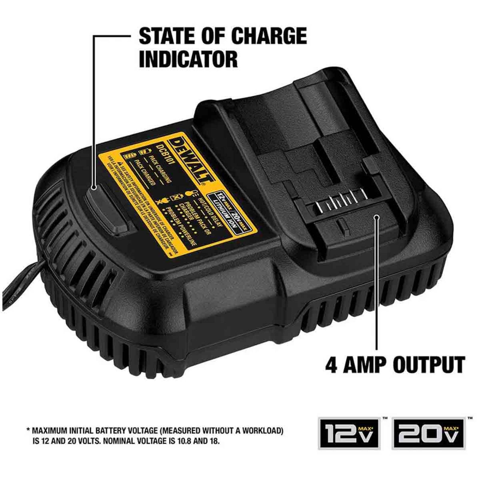 Kit Bateria 20v Max 5ah + Cargador + Bolsa Transporte Dewalt 