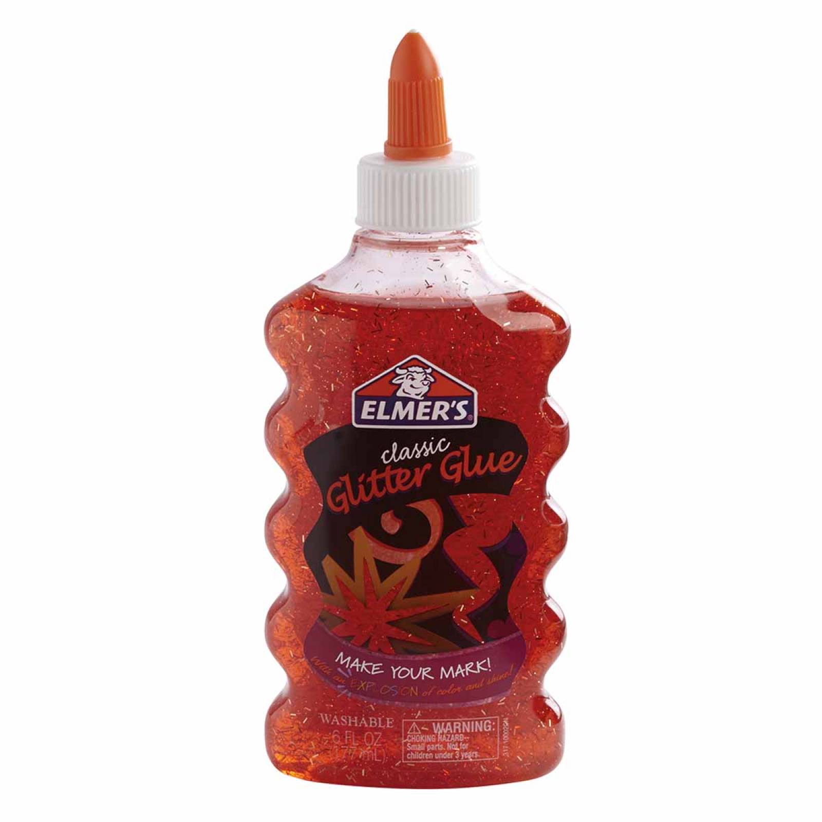 Pegamento Slime Glitter Glue Rojo Niños Niñas Escolar Elmers