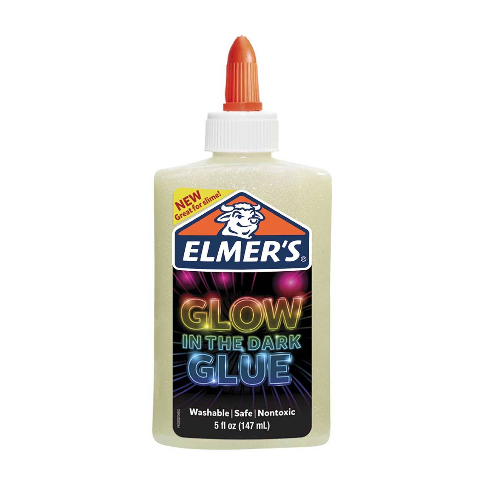 Pegamento Slime Glow In The Darck Glue Brilla 147 Ml Elmers 