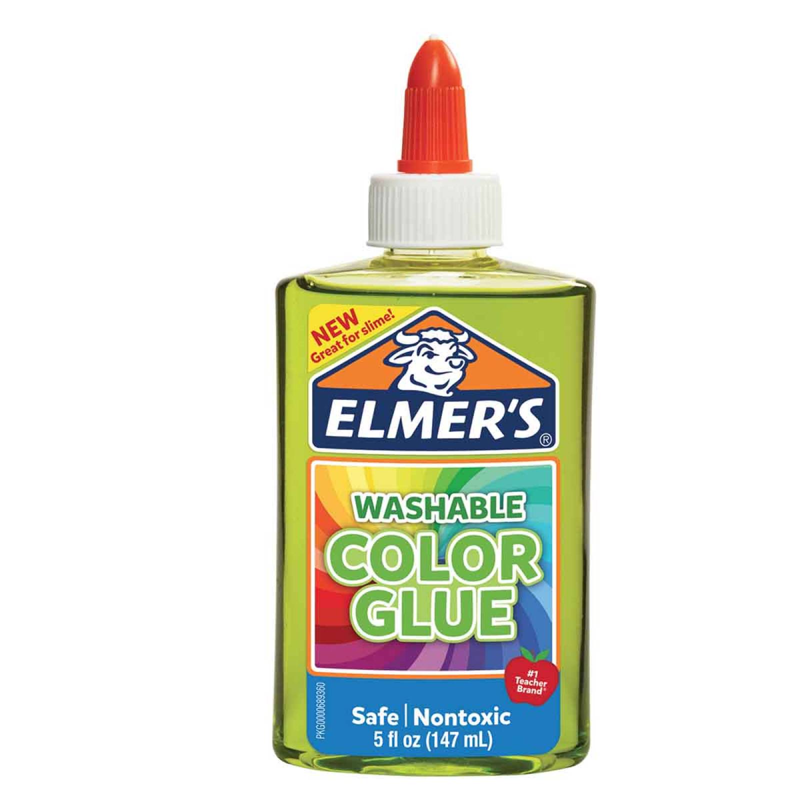Pegamento Slime Transparente Verde 147 Ml Niños Niñas Elmers