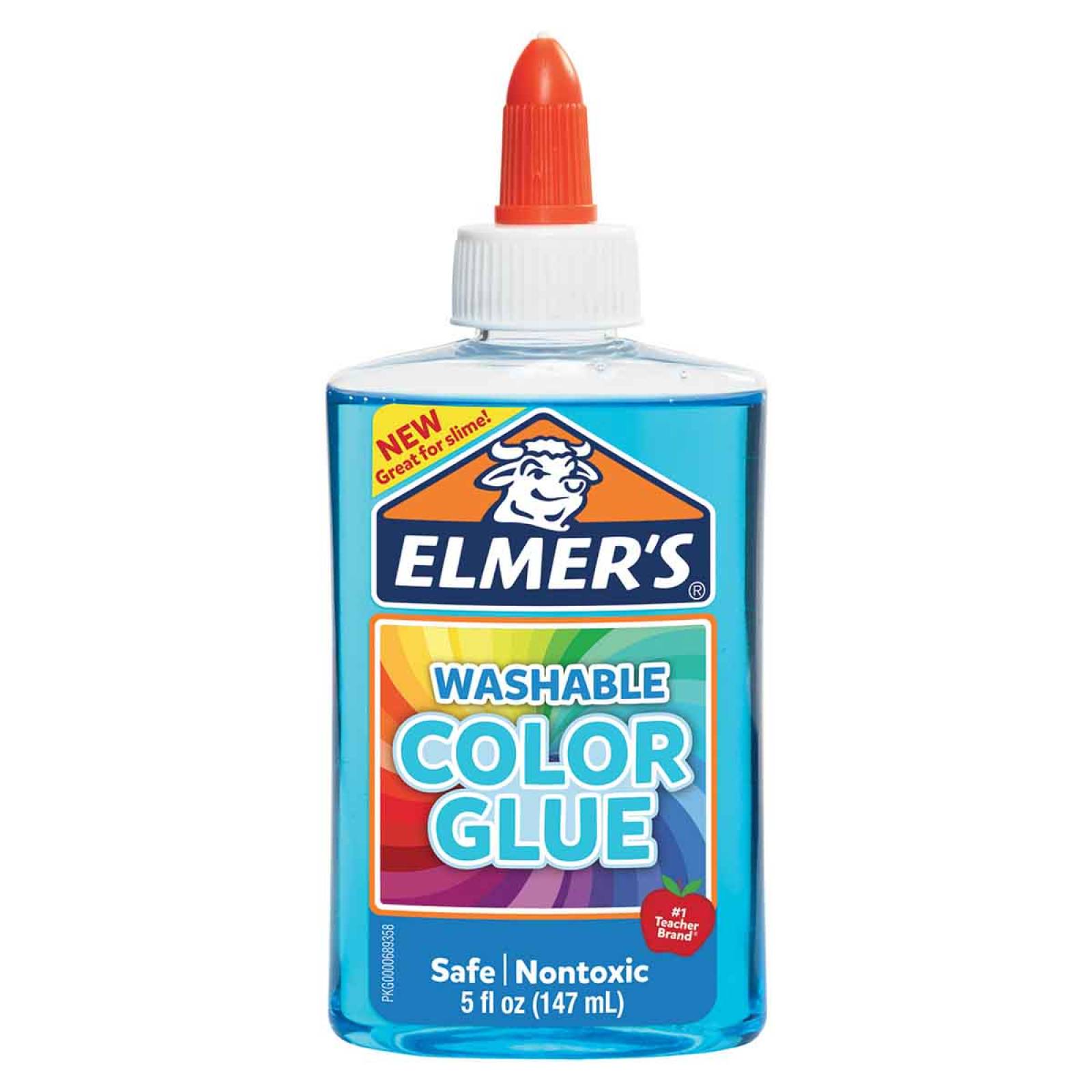 Pegamento Slime Transparente Azul 147 Ml Niños Niñas Elmers