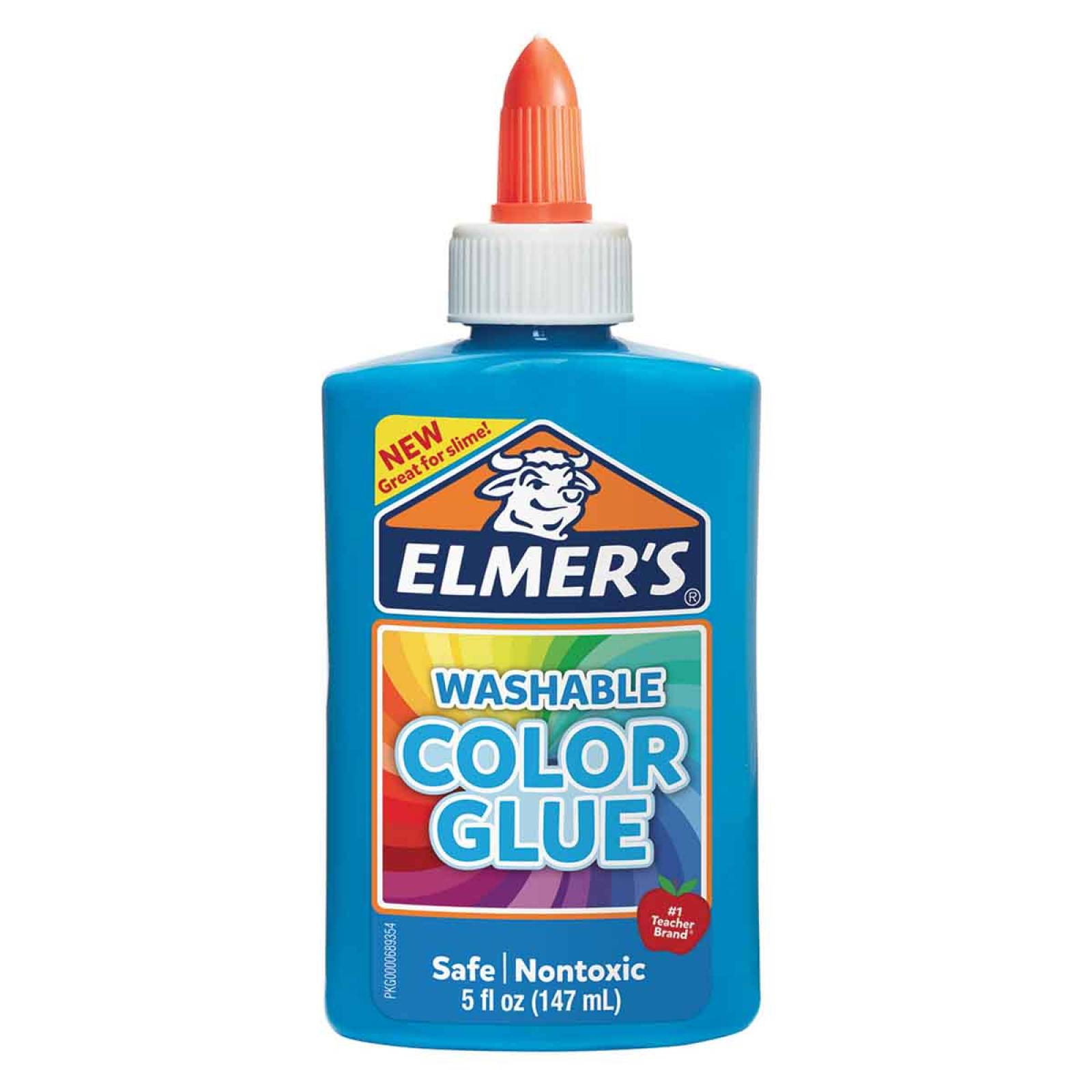 Pegamento Slime Color Opaco Azul Niños Hogar Escolar Elmers