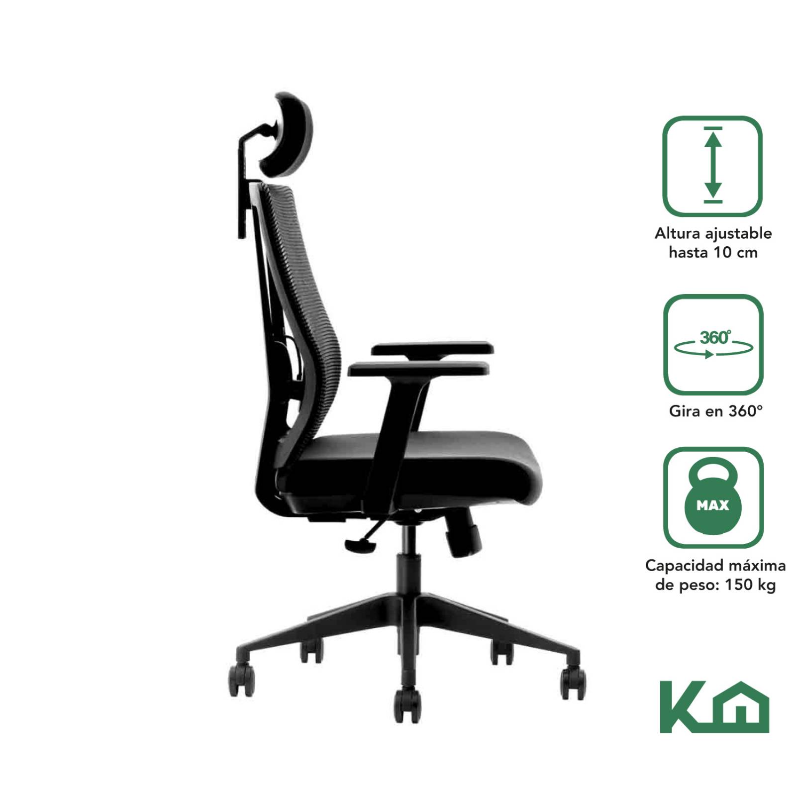 Silla Oficina Ejecutiva De Escritorio Ergonomica Giratoria 