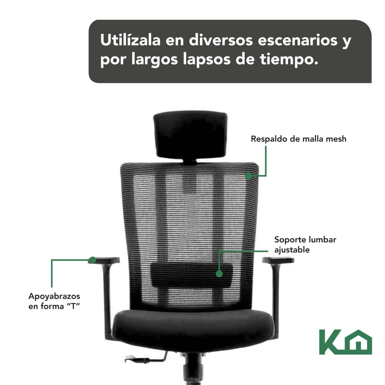 Silla Oficina Ejecutiva De Escritorio Ergonomica Giratoria 