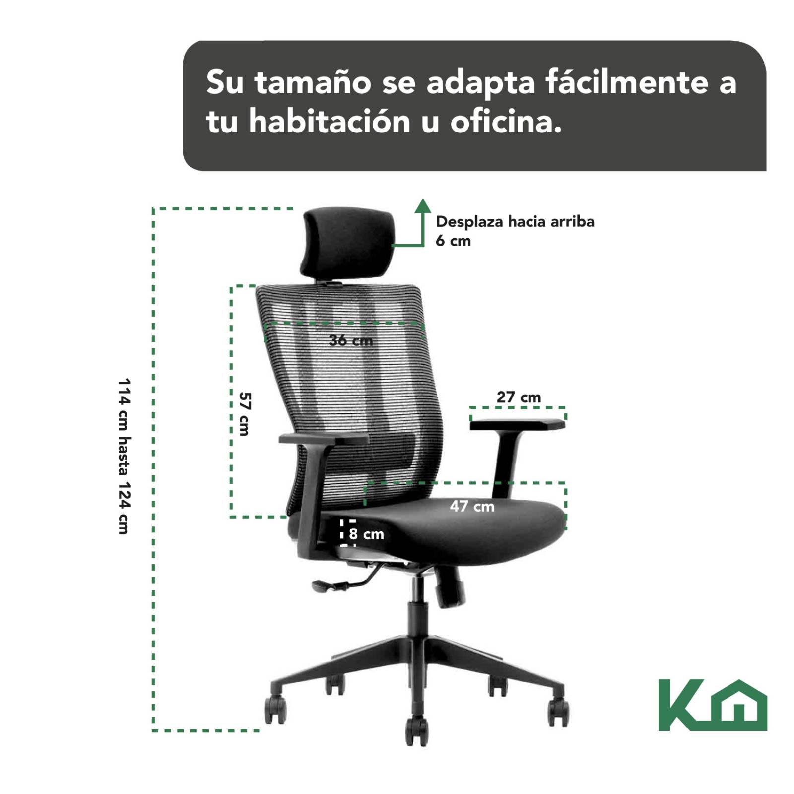 Silla Oficina Ejecutiva De Escritorio Ergonomica Giratoria 