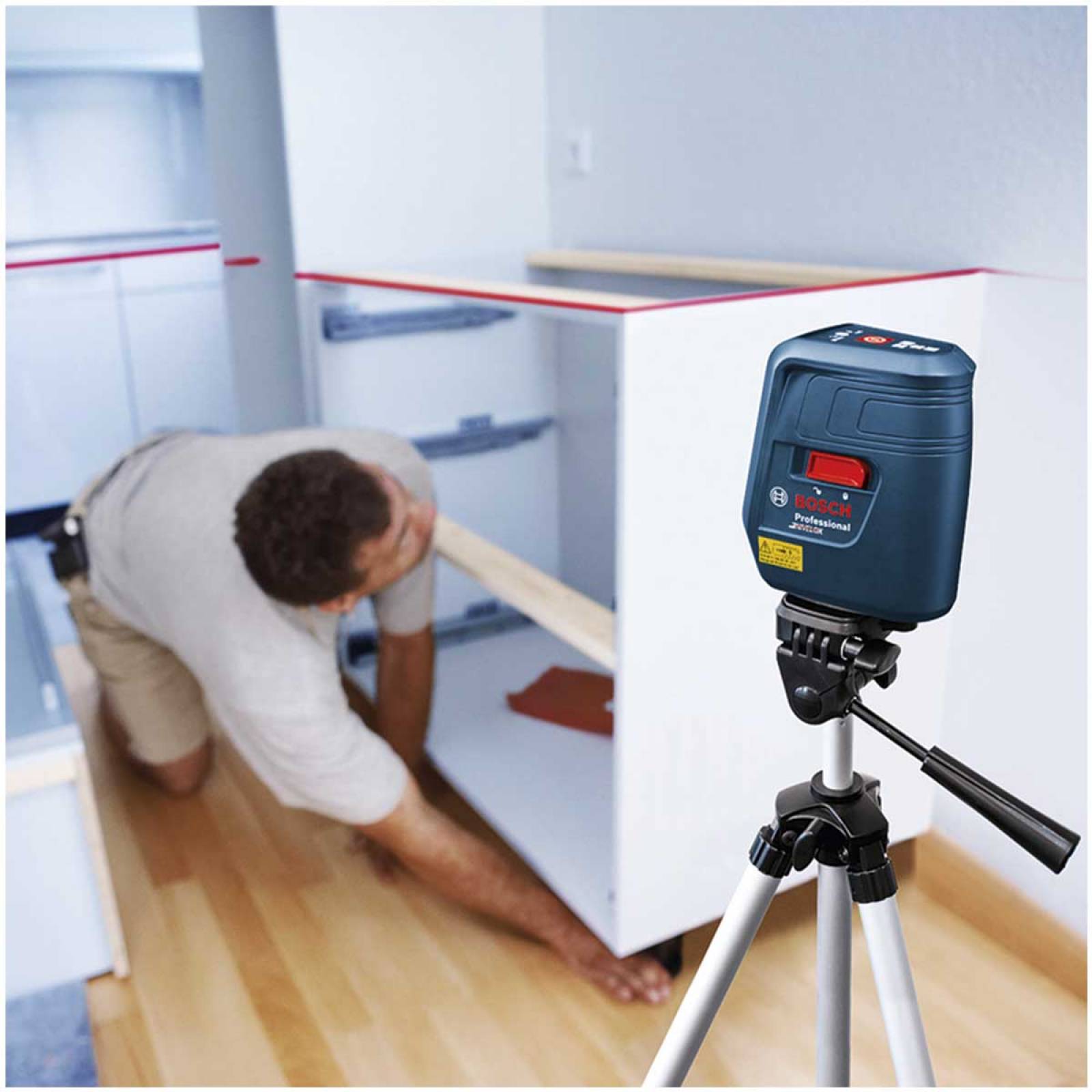 Nivel Laser Rojo De Lineas Cruzadas Nivelox Gll 3x Bosch 
