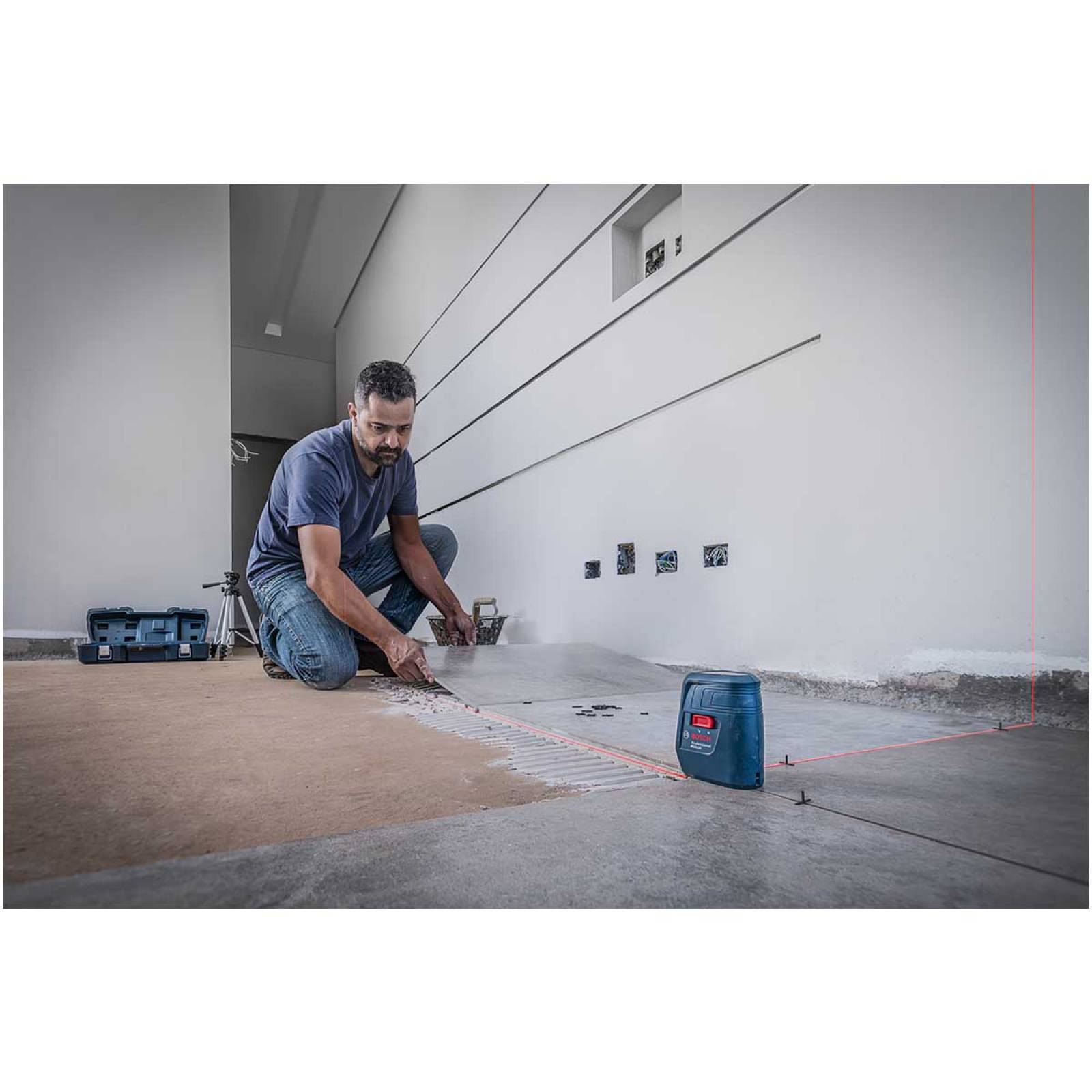 Nivel Laser Rojo De Lineas Cruzadas Nivelox Gll 3x Bosch 