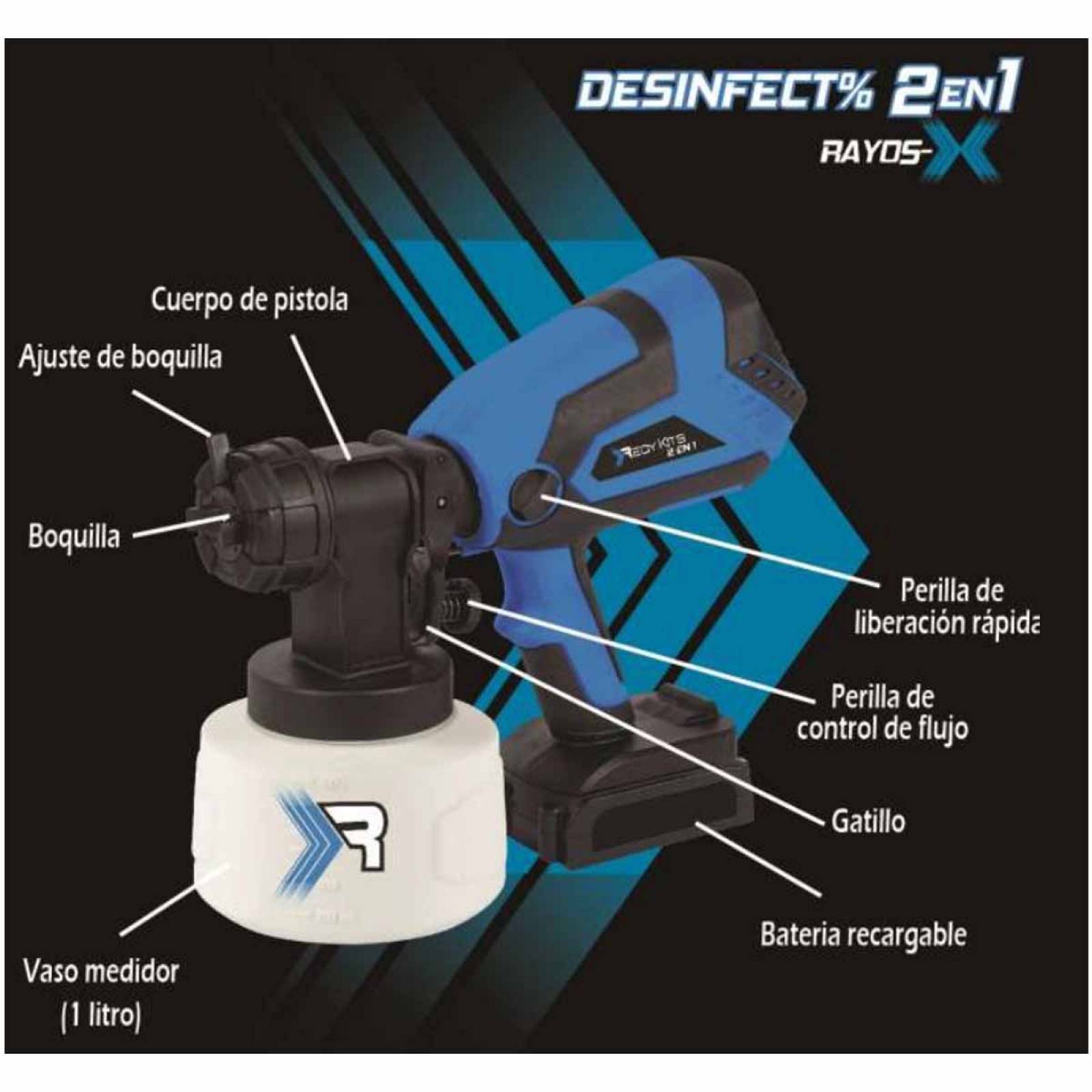 Pistola Atomizador Desinfectante Sanitizante Y Para Pintar
