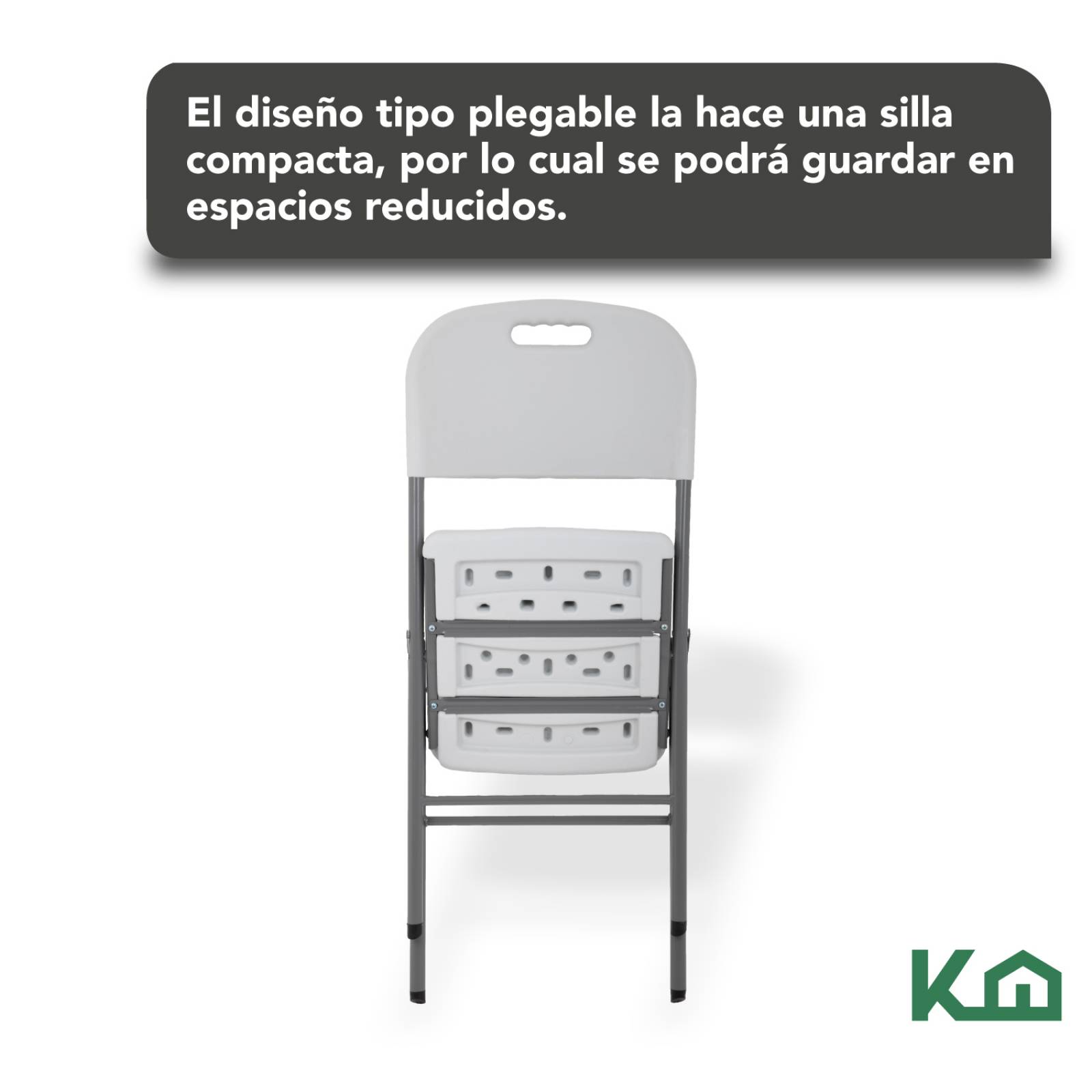 Silla Plegable Blanca De Plastico Fiesta Evento Jardin Hogar